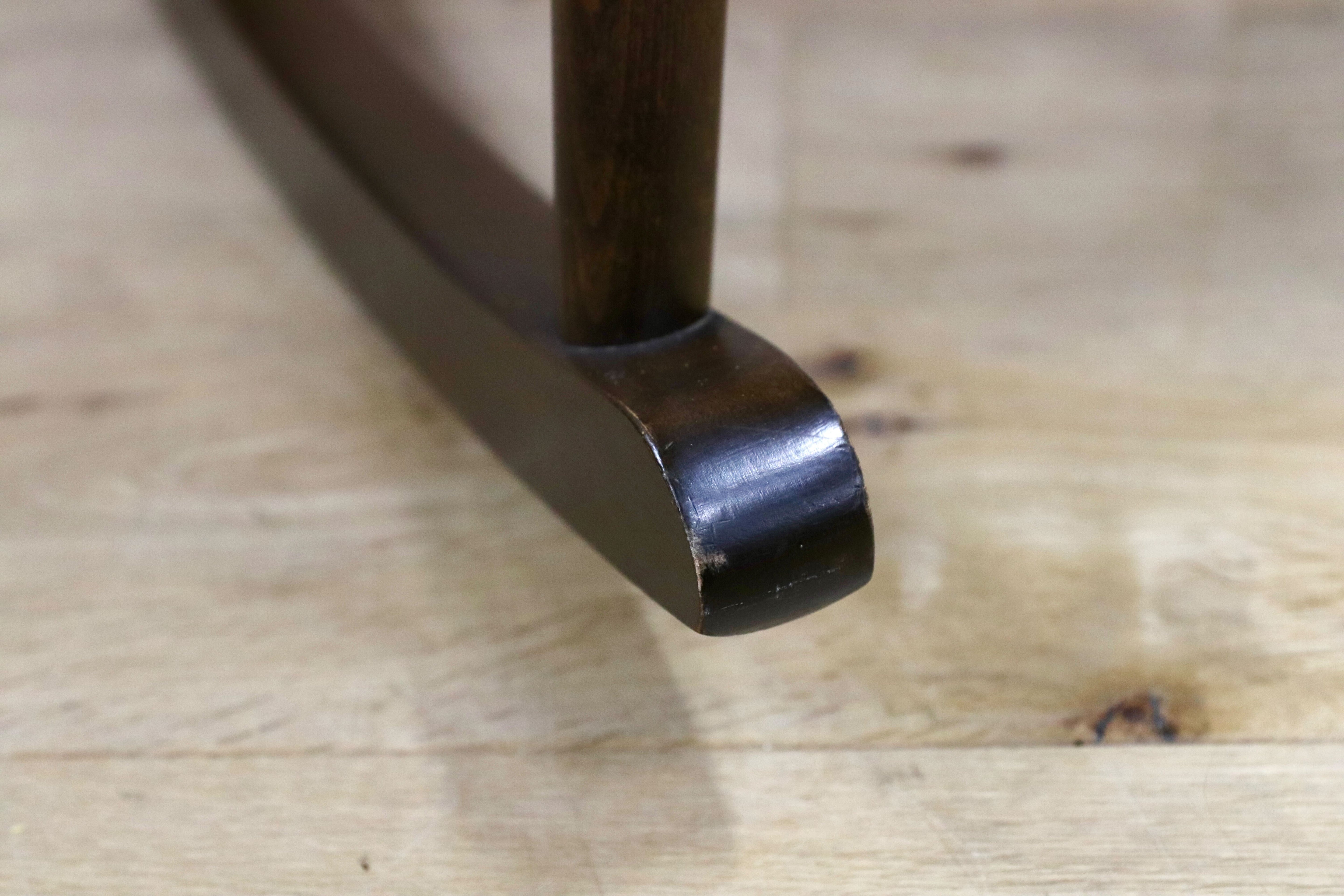 GMIK783○ERCOL / アーコール スワン クエーカー ロッキングチェア 揺り椅子 イギリス アンティーク 高島屋限定50脚 No.3 稀少