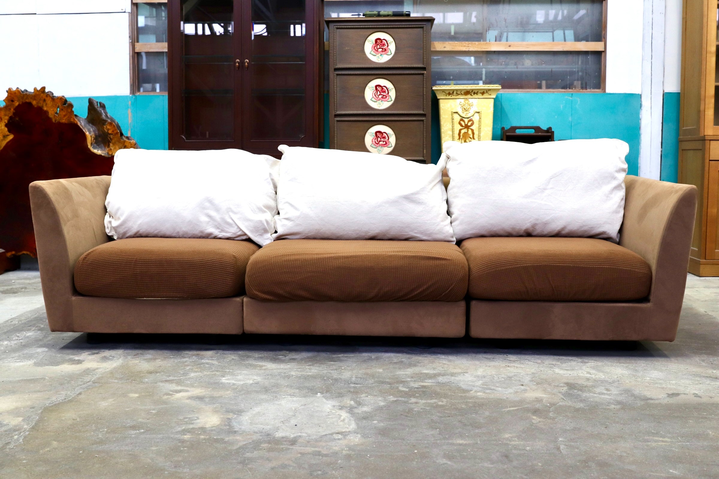 GMJK36A○arflex / アルフレックス A・SOFA エーソファ 3人掛けソファ フェザークッション 訳あり