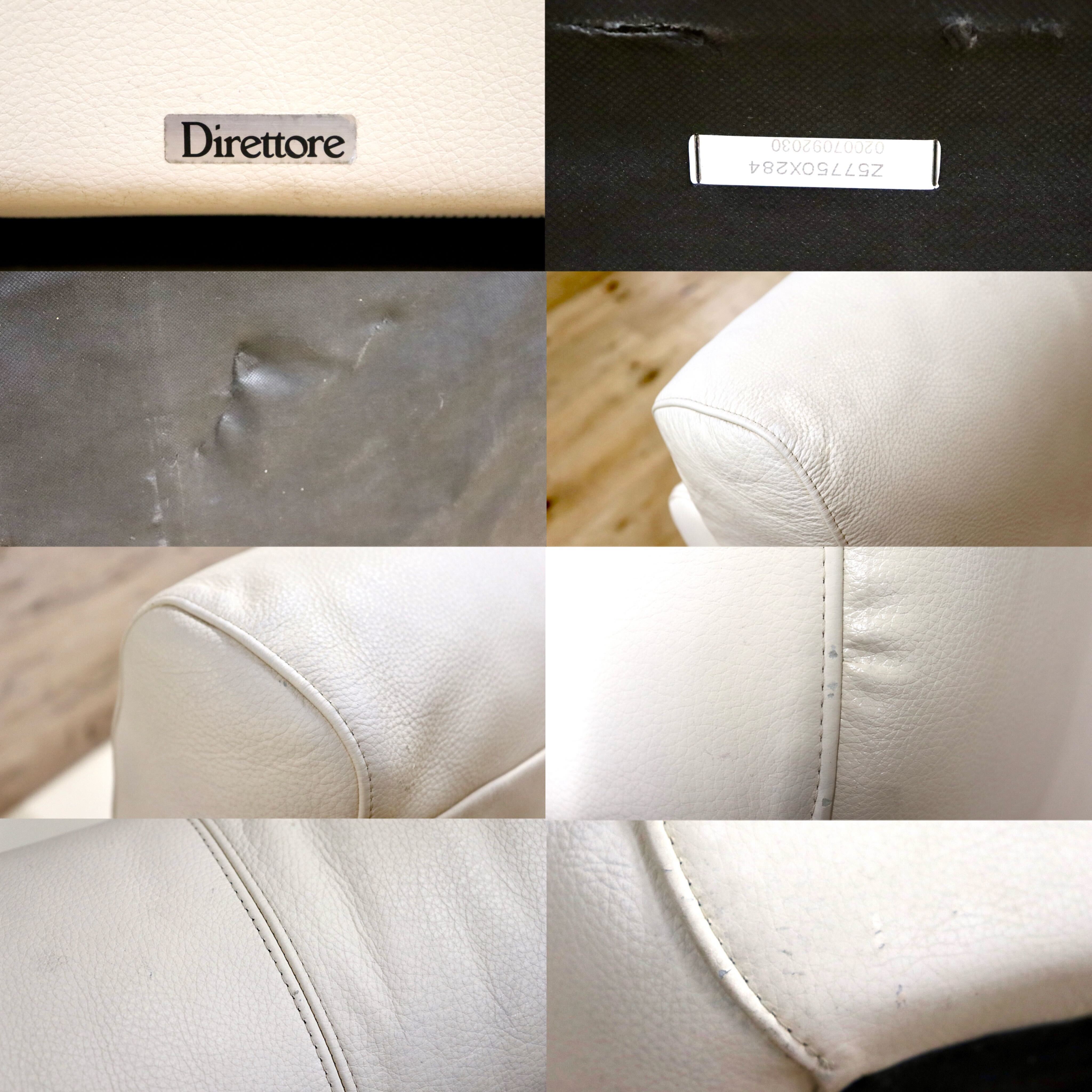 GMHK254B○karimoku / カリモク Direttore ディレトーレ 1人掛けソファ シングルソファ ラウンジチェア 本革 アイボリー 椅子