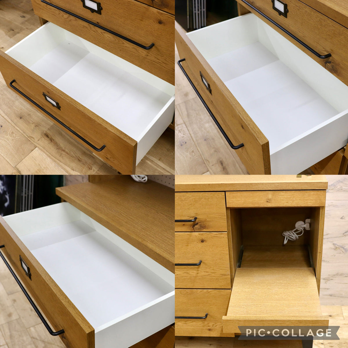 GMHK556○crash gate / クラッシュゲート ジョージ キッチンボード 食器棚 カップボード オーク材 インダストリアル 約27.5万