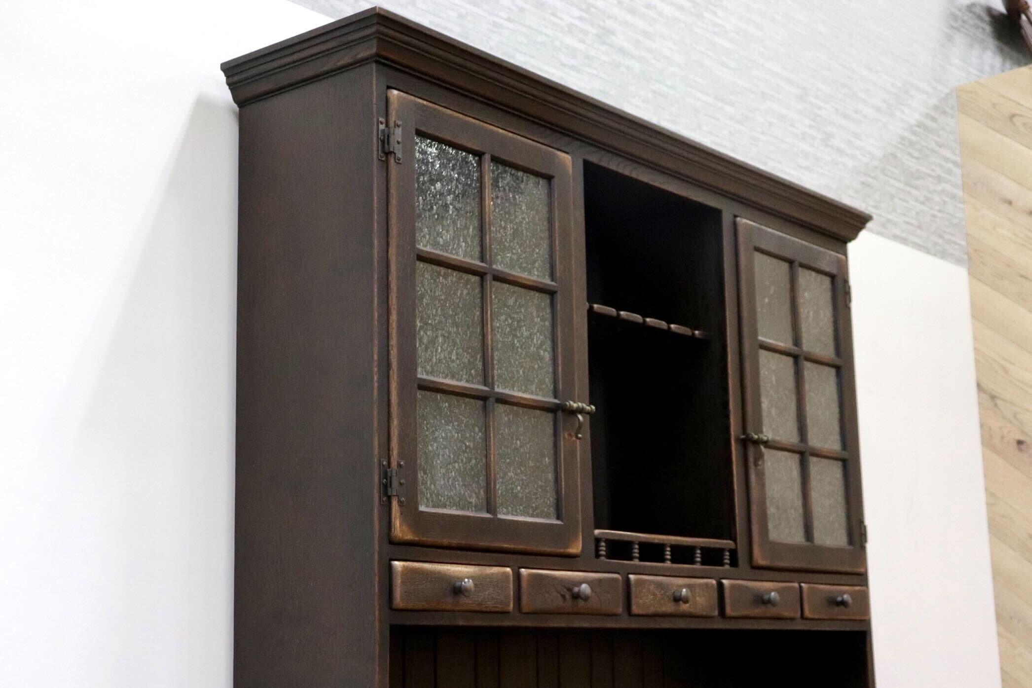 GMHH493○飛騨産業 / HIDA PROVINCIAL プロヴィンシャル カップボード 食器棚 リビングボード オーク無垢材 最高級 クラシカル 約133万