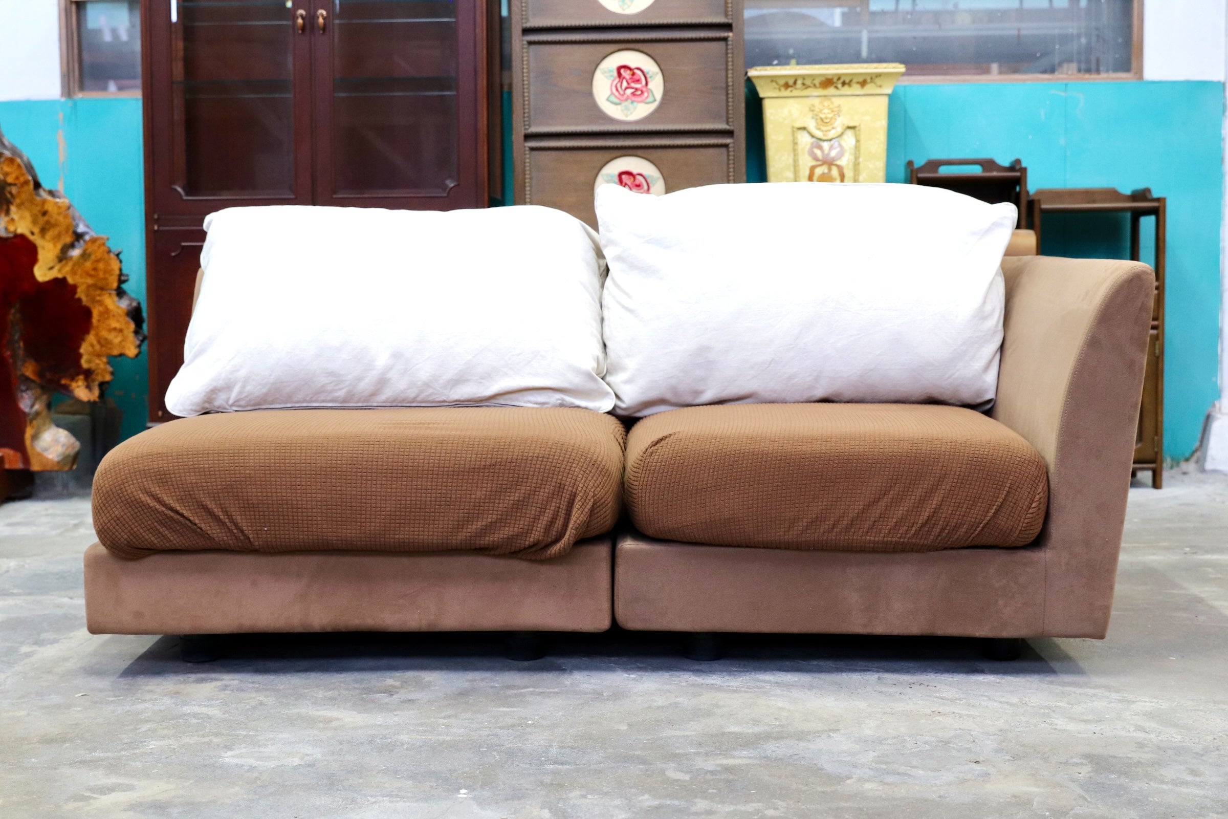 GMJK36B○arflex / アルフレックス A・SOFA エーソファ 2人掛けソファ ラブソファ フェザークッション 訳あり