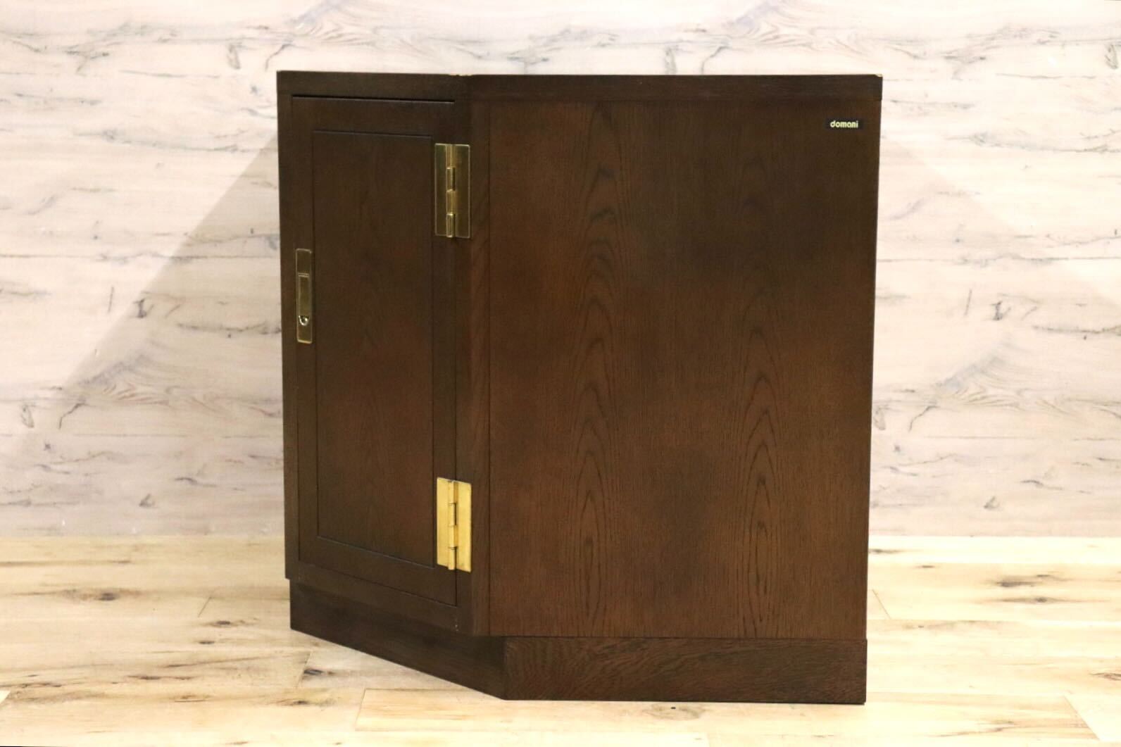GMHN182C○domani / ドマーニ Morganton モーガントン コーナーキャビネット ヒッコリーブラウン カリモク最高峰 クラシック アンティーク