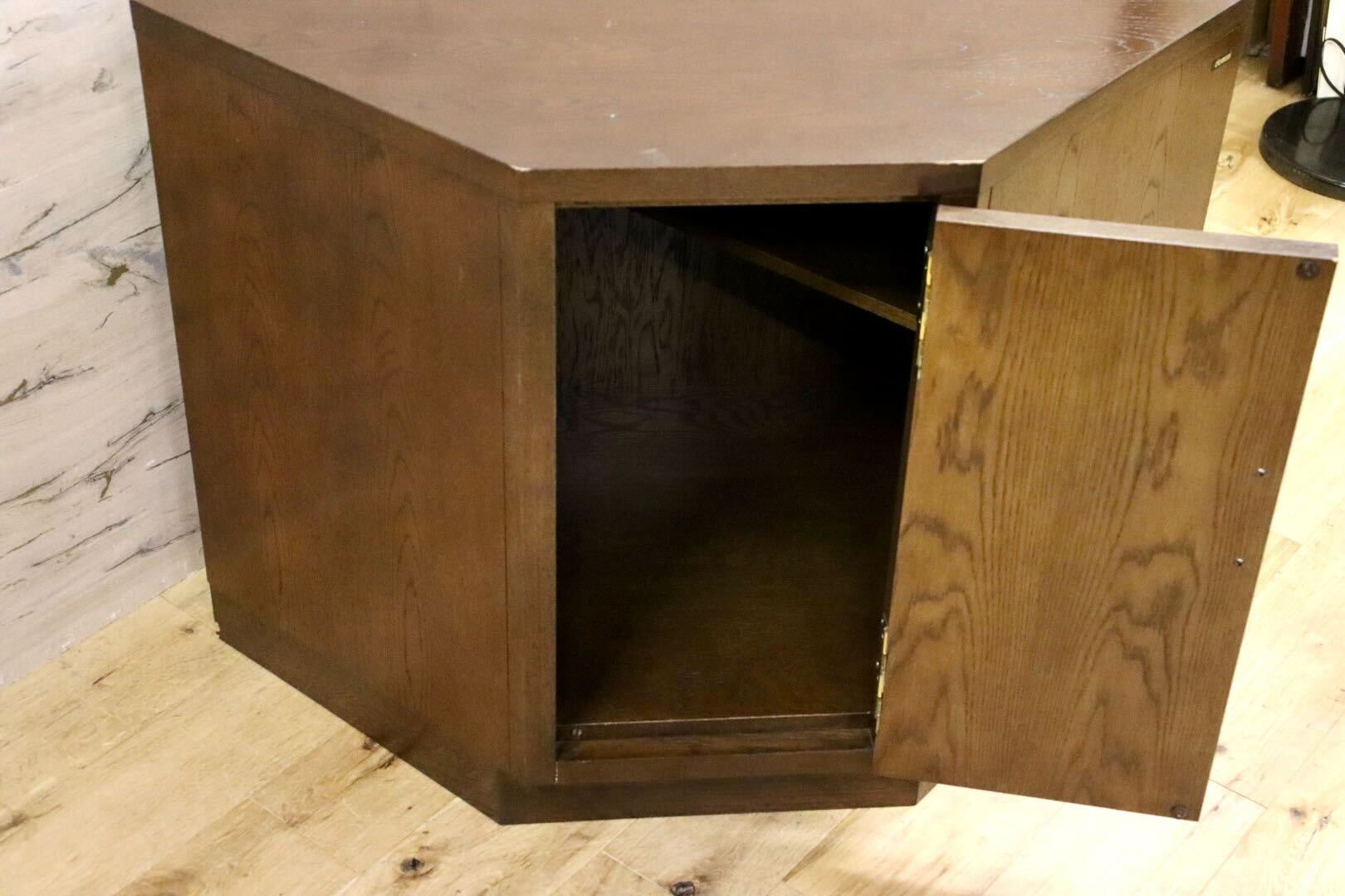 GMHN182C○domani / ドマーニ Morganton モーガントン コーナーキャビネット ヒッコリーブラウン カリモク最高峰 クラシック アンティーク