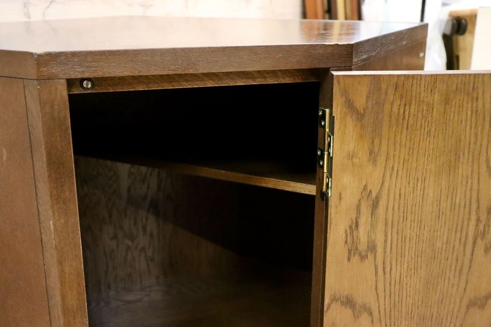 GMHN182C○domani / ドマーニ Morganton モーガントン コーナーキャビネット ヒッコリーブラウン カリモク最高峰 クラシック アンティーク