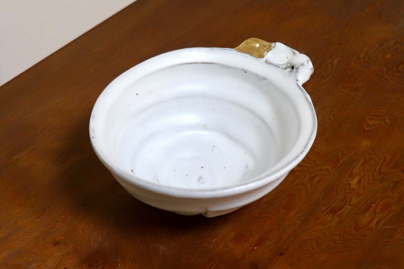 GMIO543C◯丹文窯 丹波焼 白銀とんすい大 陶器 伝統工芸 丹波篠山 未使用