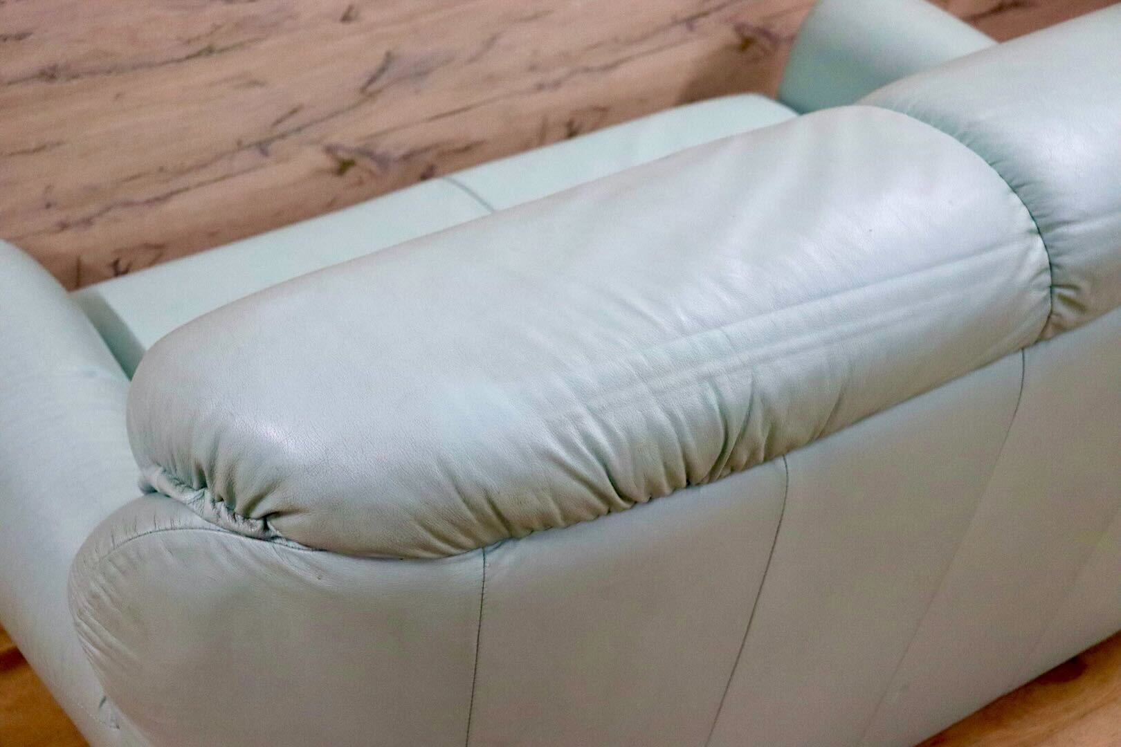 GMFK763B○Chateau d'Ax / シャトーダックス 2人掛けソファ ラブソファ 長椅子 本革 ミント イタリアモダン フランスベッド