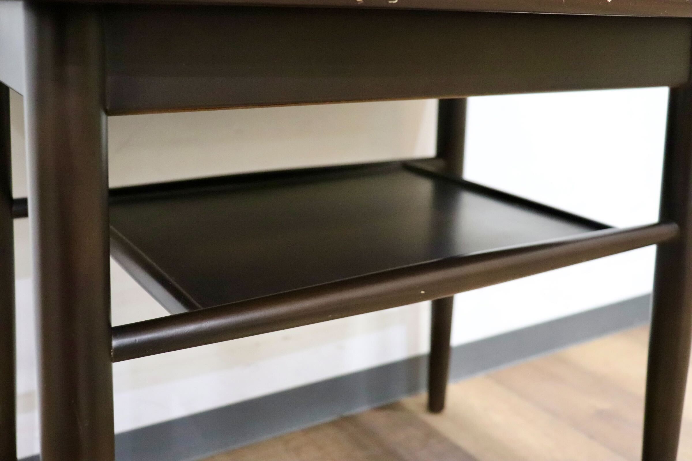 GMHH430○鳥取家具 サイドテーブル 机 コーヒーテーブル ミニーブル 飾り棚 花台 アンティーク ヴィンテージ 木製 昭和レトロ