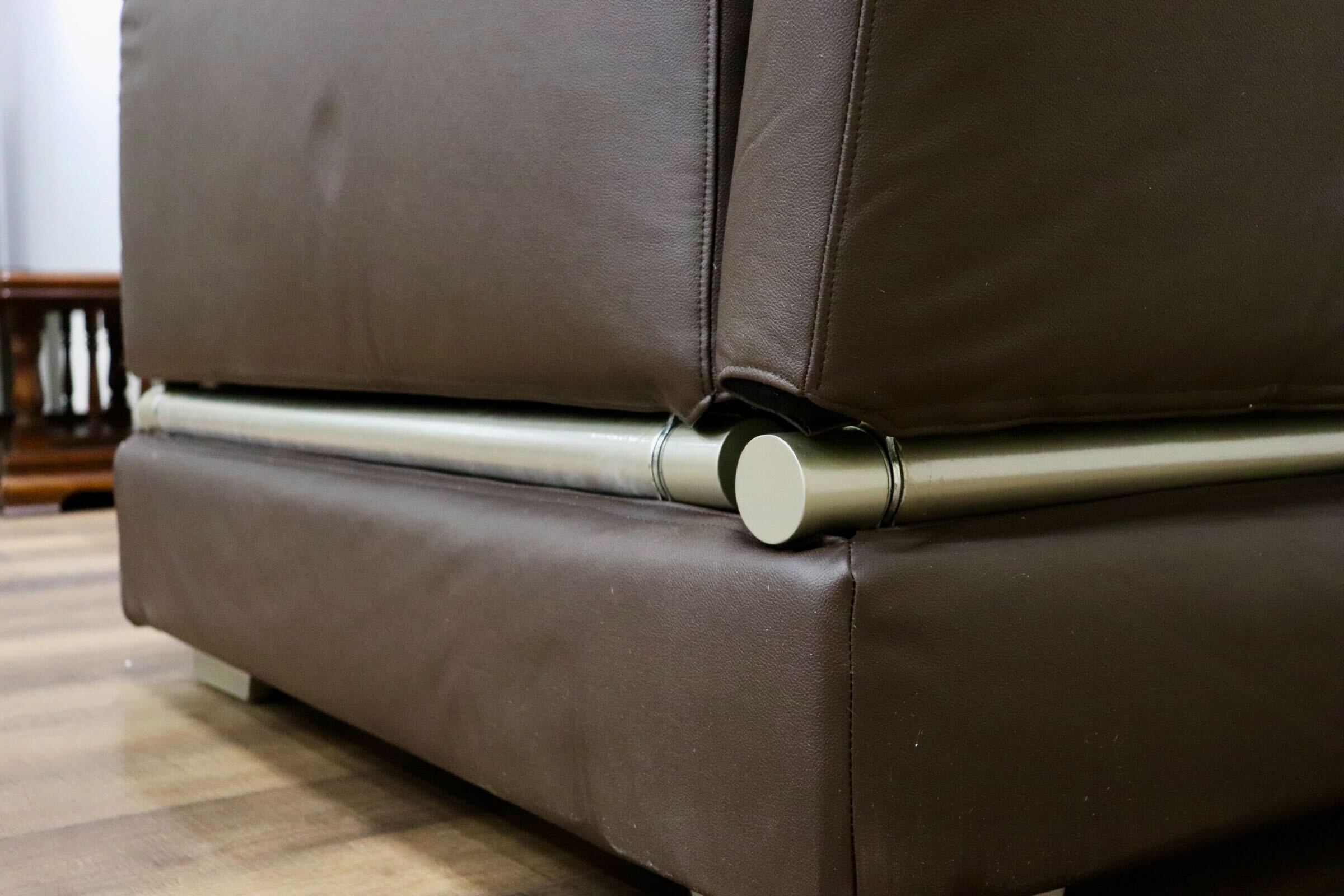 GMHN268B○MARGINAL / マージナル TABIO SOFA 片肘 カウチソファ 1人掛けソファ シングルソファ カバーリング 合皮 ブラウン 未使用品