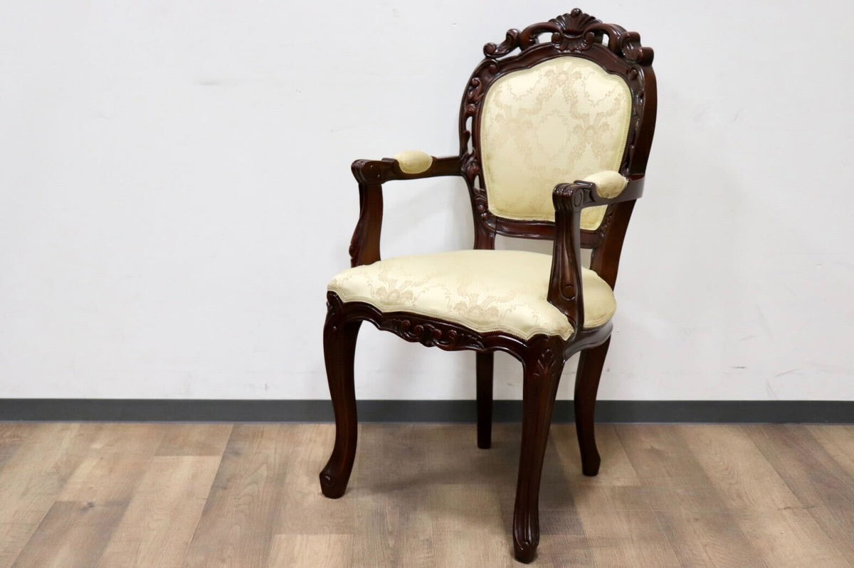 GMGS268C○クロシオ ダイニングチェア アームチェア 椅子 ファブリック 