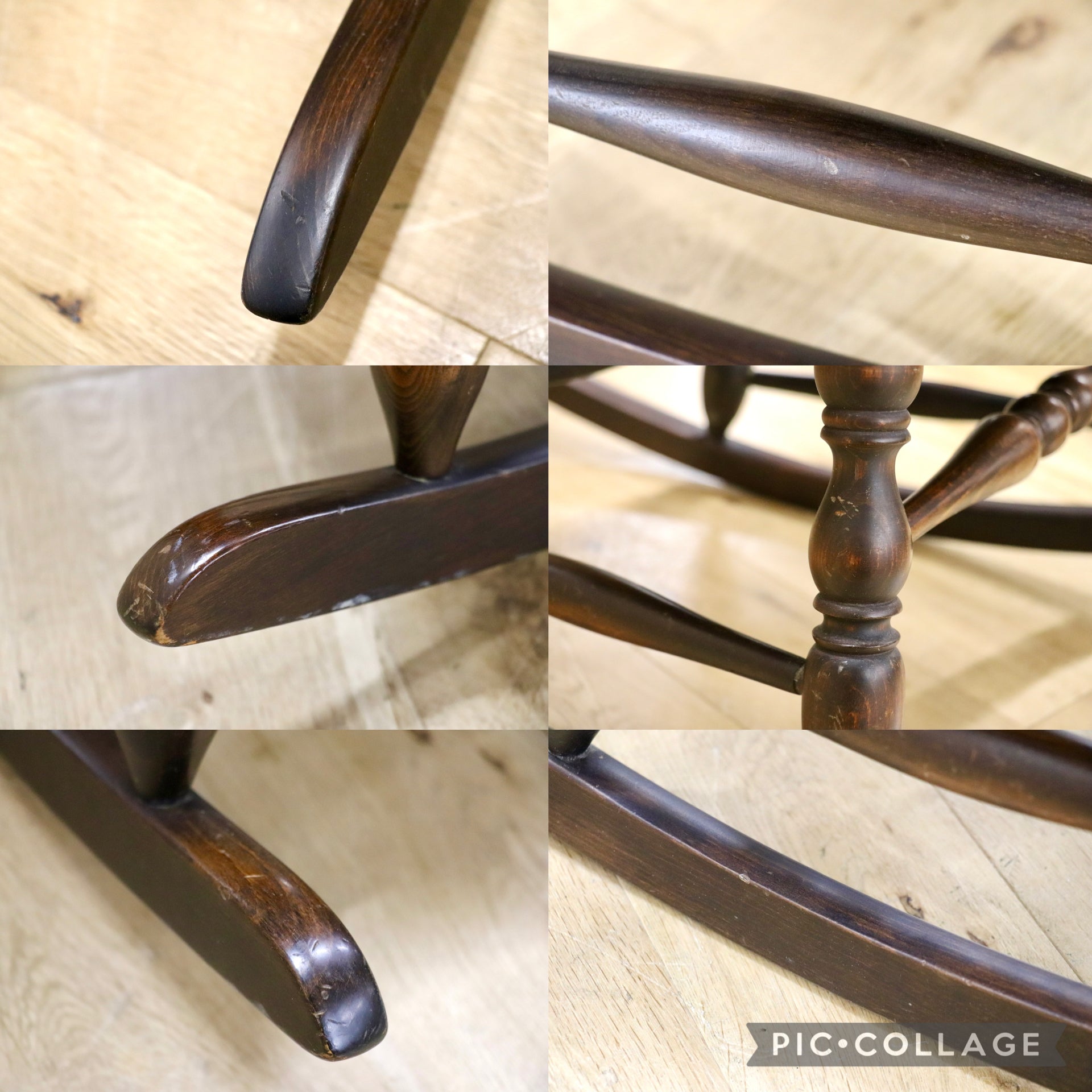 GMJK310○ロッキングチェア ウィンザーチェア アームチェア 揺り椅子 木製椅子 カントリー レトロ ヴィンテージ