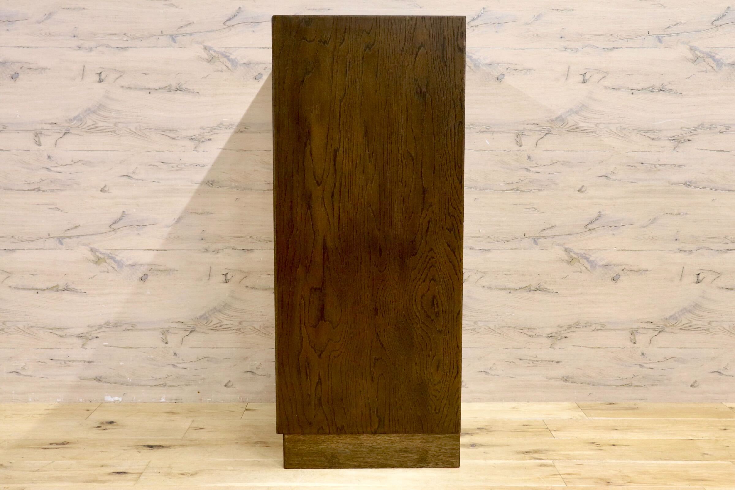 GMIH279○神戸家具 洋家具 伊藤家具 5段チェスト 整理タンス オーク材 クラシカル 花柄 刺繍 和製ヴィンテージ レトロ アンティーク