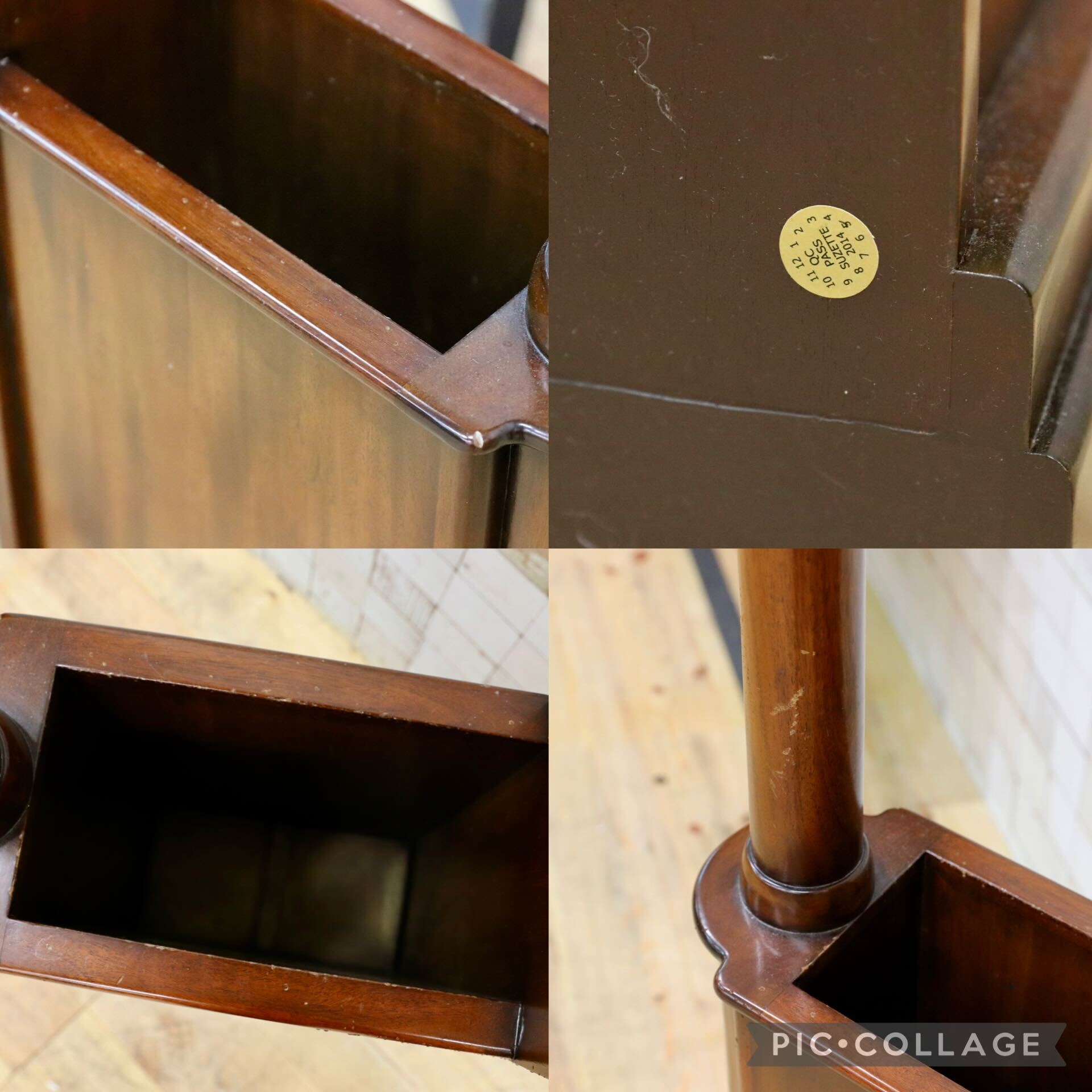 GMIO69B○JANSEN FURNITURE / ジャンセン オランダ ホールスタンド アンティーク 家具 スタンド ポールラック 定価15.6万