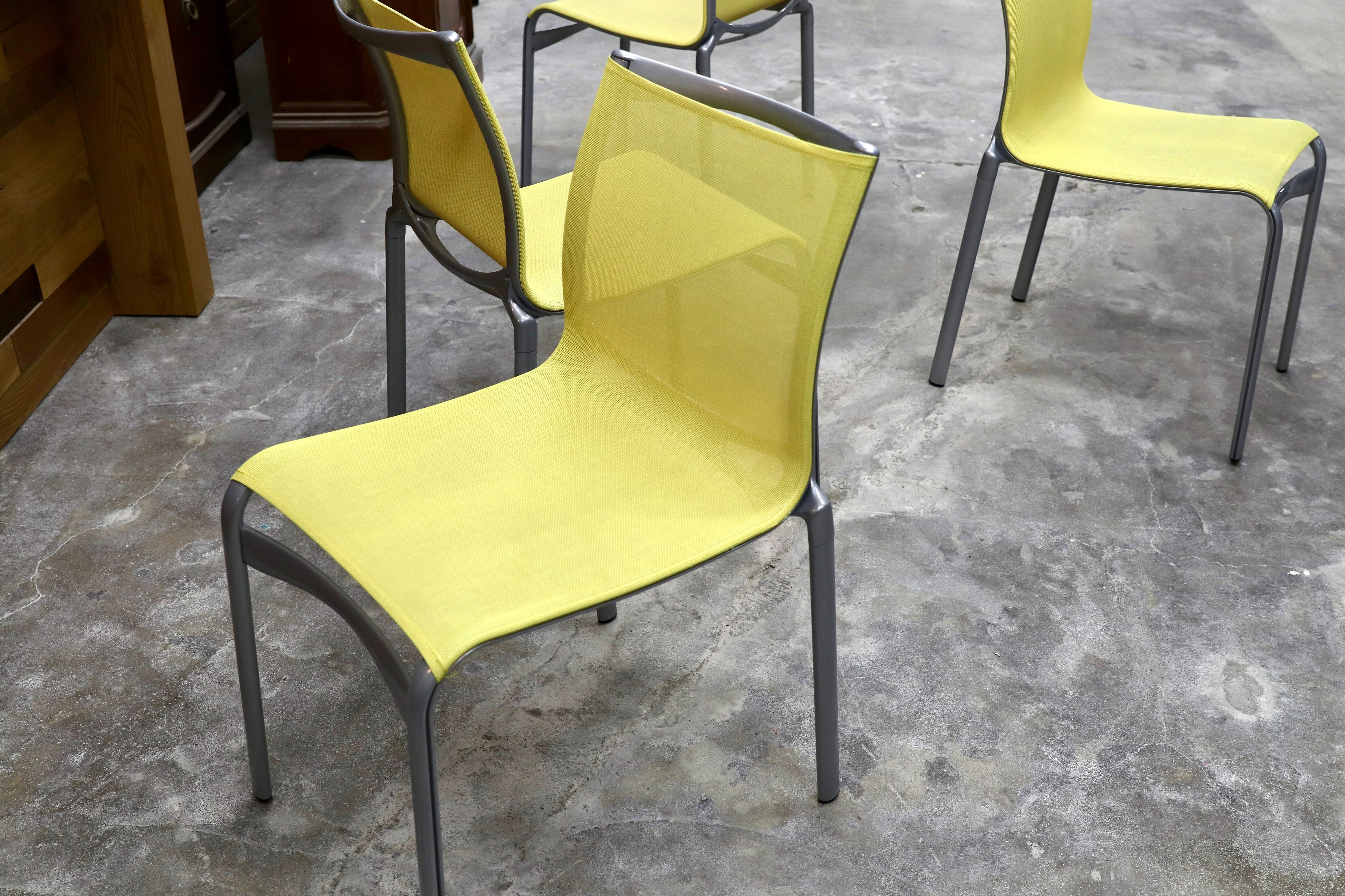 GMHS488○Alias / アリアス cassina ixc カッシーナイクスシー取扱い アルベルトメダ ダイニングチェア 椅子 4脚セット 約32万 展示品