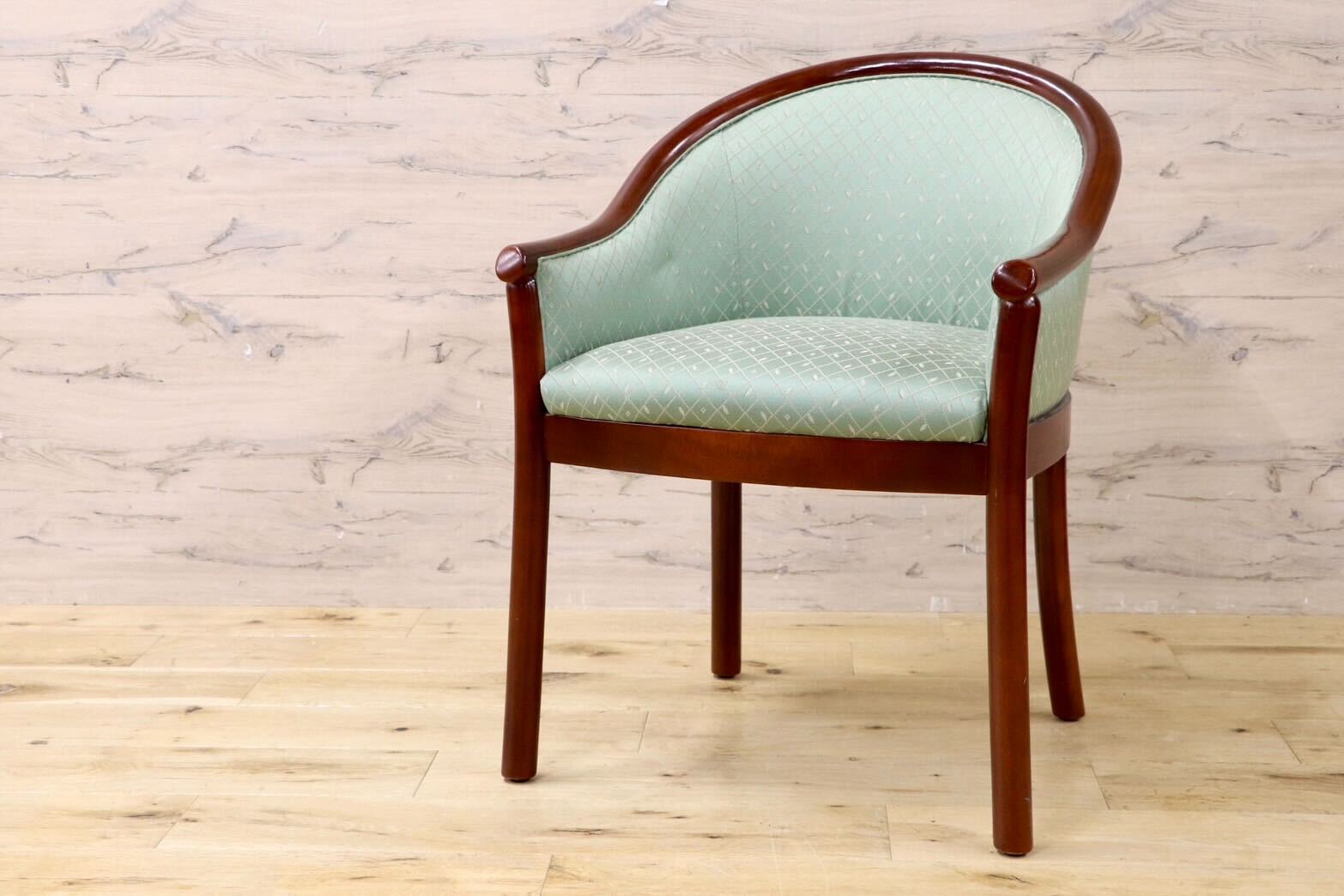 GMHK98○クラシック アームチェア ラウンジチェア ダイニングチェア 椅子 ファブリック