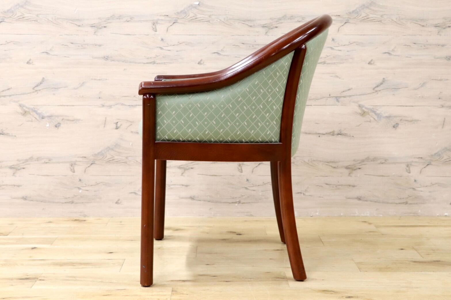 GMHK98○クラシック アームチェア ラウンジチェア ダイニングチェア 椅子 ファブリック