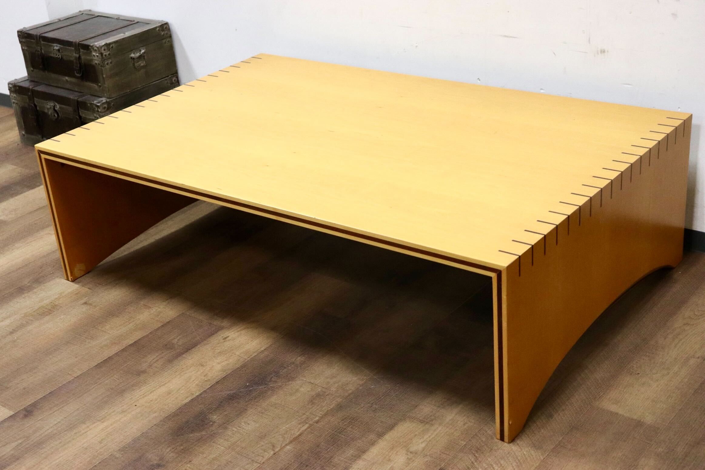 GMHK744○イタリアモダン リビングテーブル センターテーブル コーヒーテーブル 座卓 ローテーブル ビーチ材 ナチュラル 検)arflex