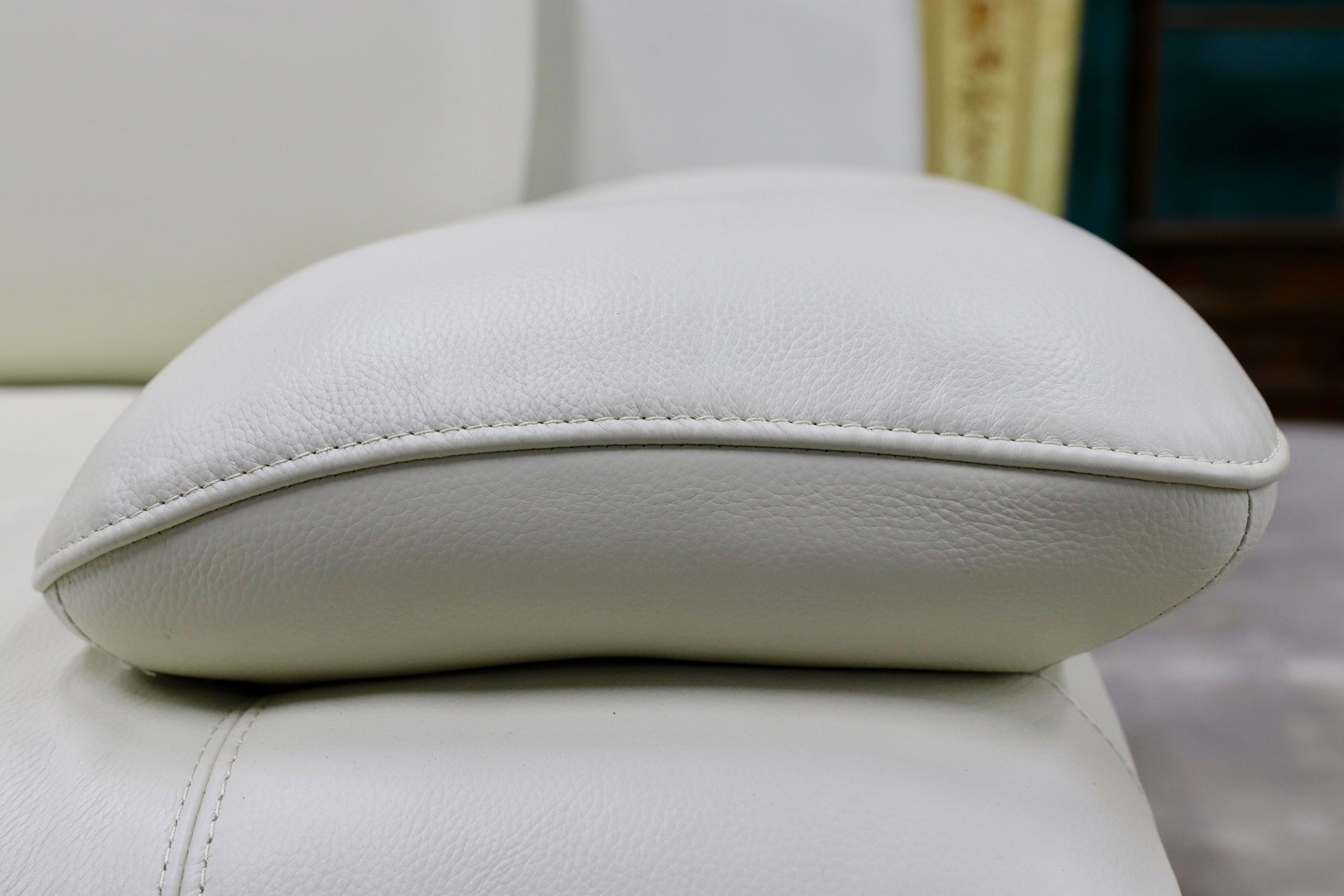 GMIK314A○3人掛けソファ トリプルソファ 前革 ホワイト スタイリッシュモダン ハイバック レザー 定価16.8万