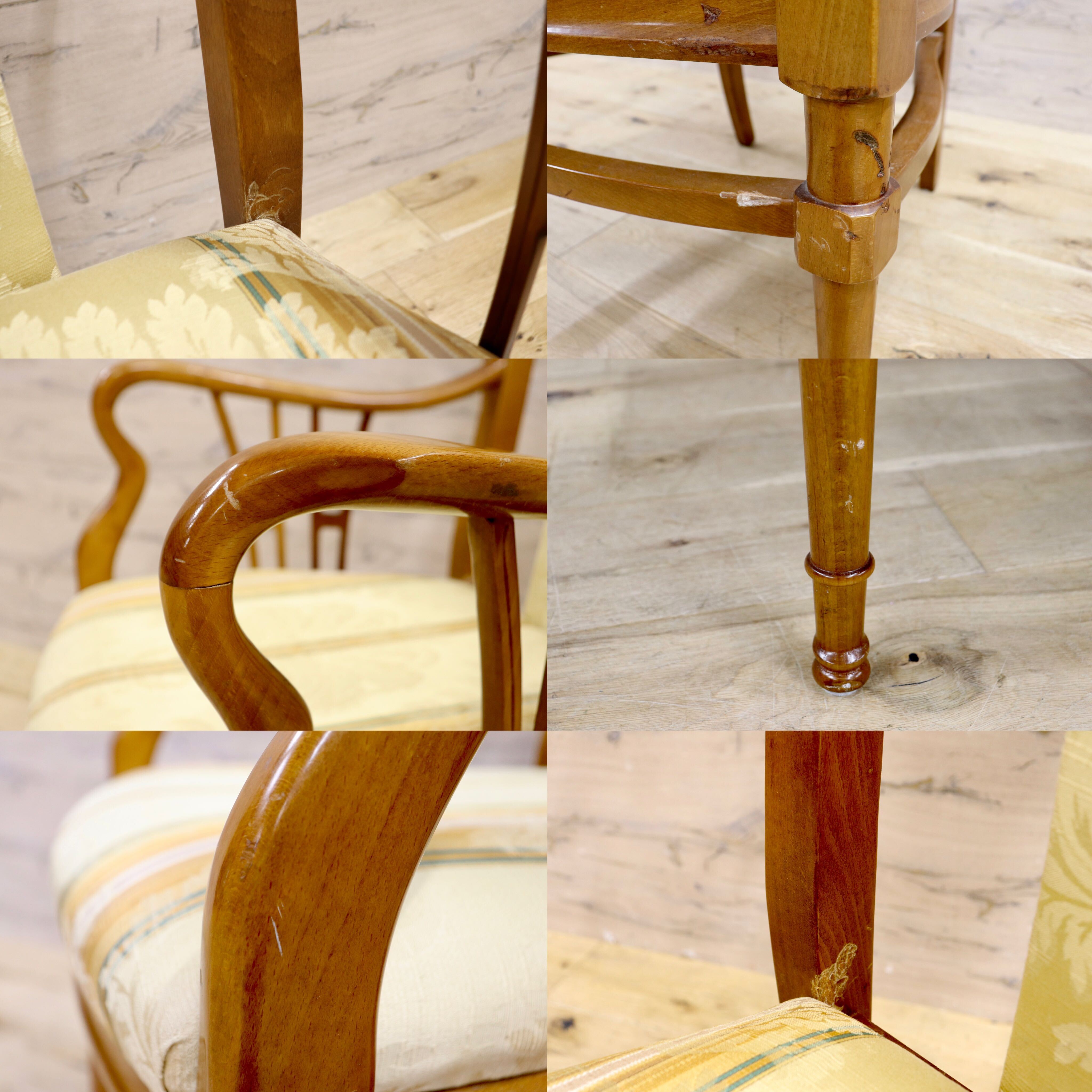 GMHS544A○西洋 アームチェア 椅子 サロンチェア ファブリック クラシック ヨーロピアン アンティーク ヴィンテージ 検)セルバ メデア