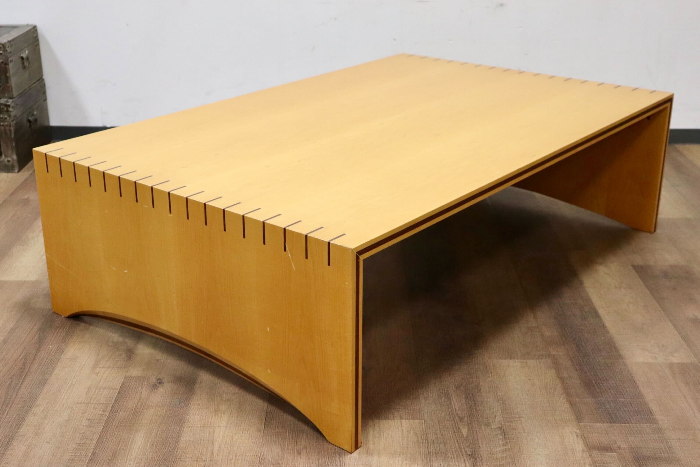 GMHK744○イタリアモダン リビングテーブル センターテーブル コーヒーテーブル 座卓 ローテーブル ビーチ材 ナチュラル 検)arflex