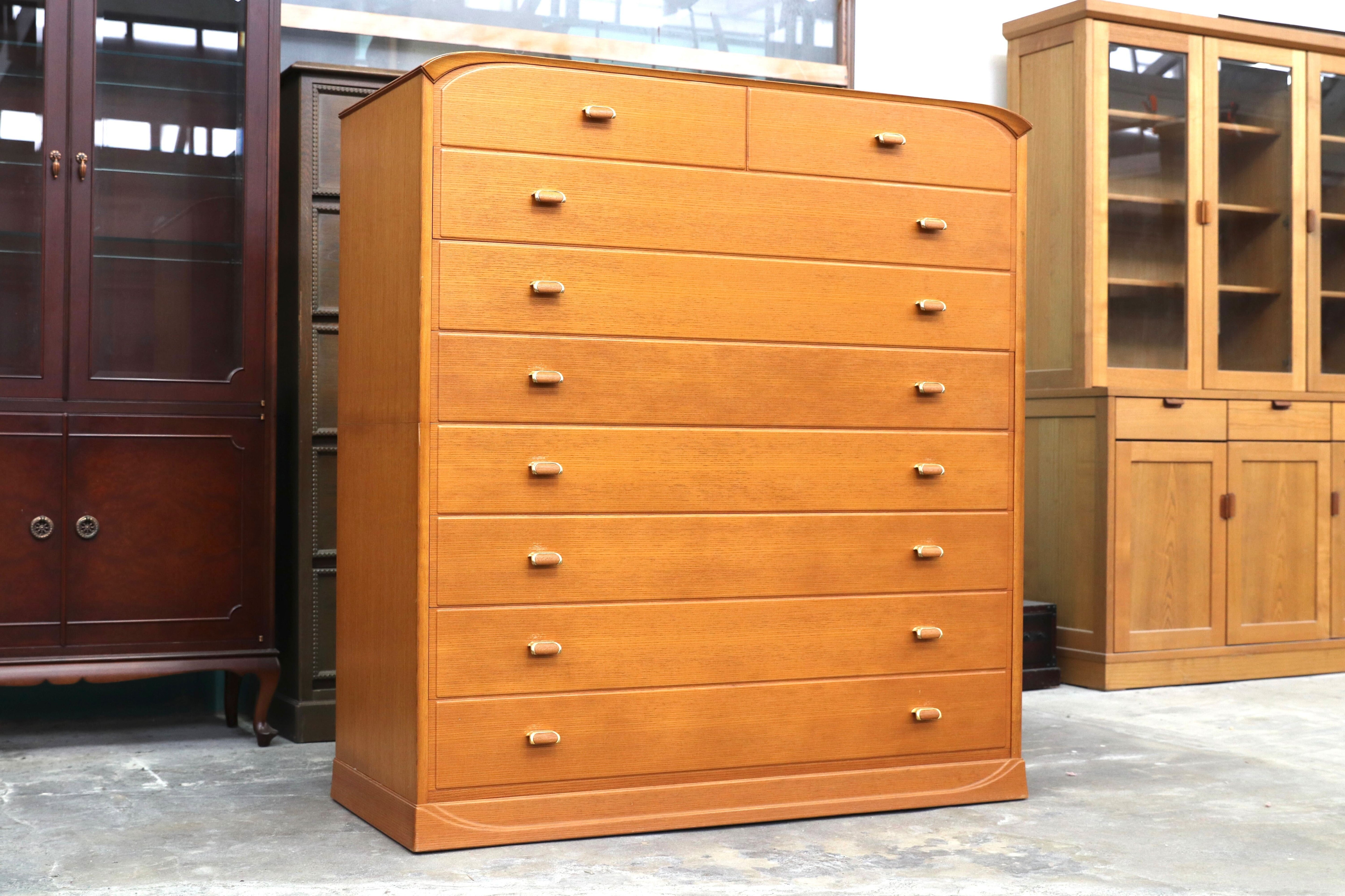 GMIH369B○多々納邦男 府中家具 チェスト 最高峰 着物箪笥 整理箪笥 洋服箪笥 和家具 タンス 約160万 稀少