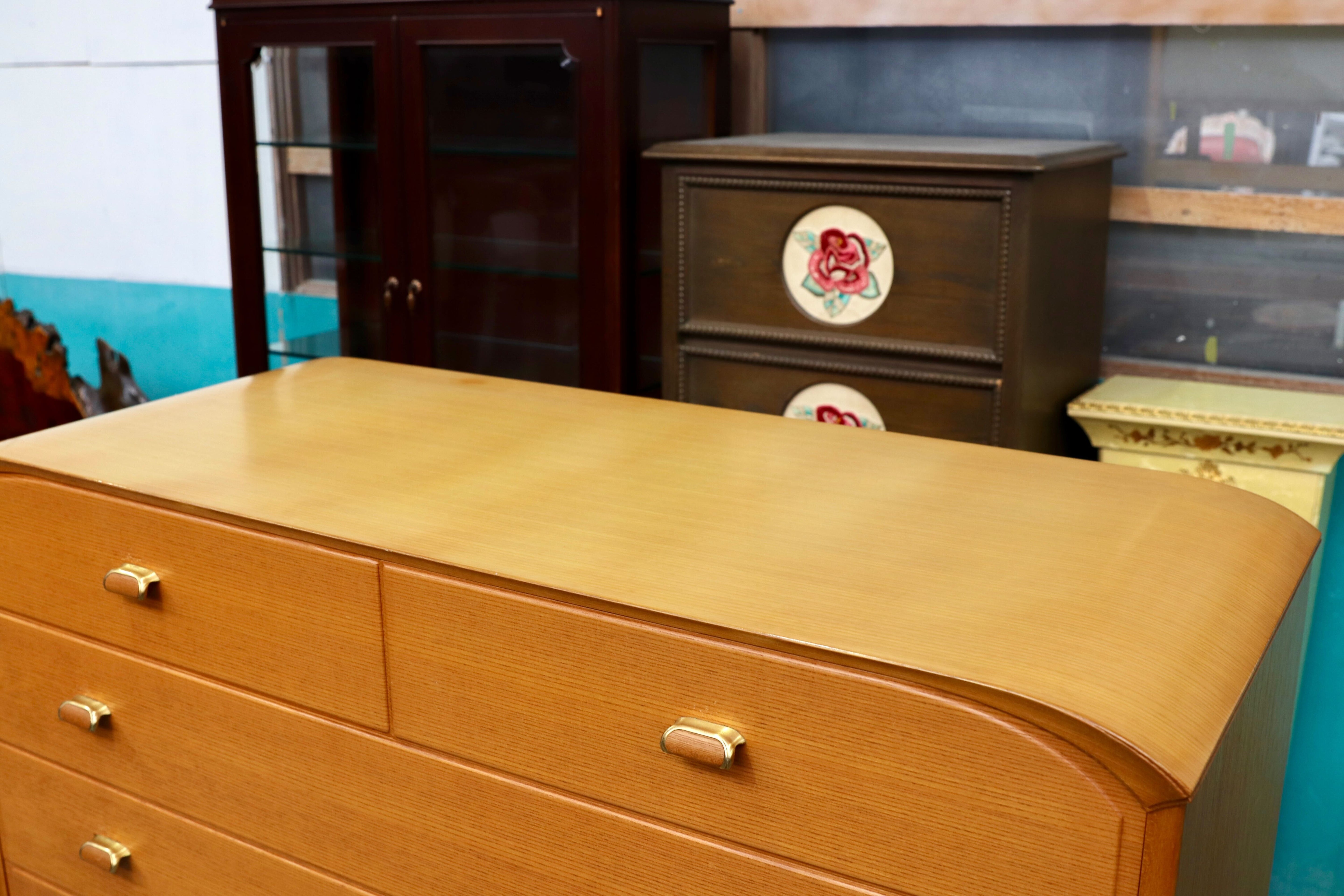 GMIH369B○多々納邦男 府中家具 チェスト 最高峰 着物箪笥 整理箪笥 洋服箪笥 和家具 タンス 約160万 稀少