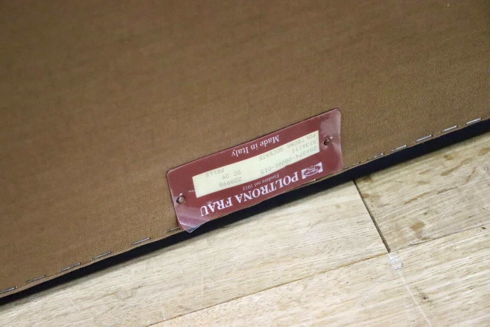 GMHN201B○PoltronaFrau / ポルトローナフラウ 1人掛けソファ シングルソファ イタリア製 総革 ダークブラウン IDC大塚家具 定価約150万