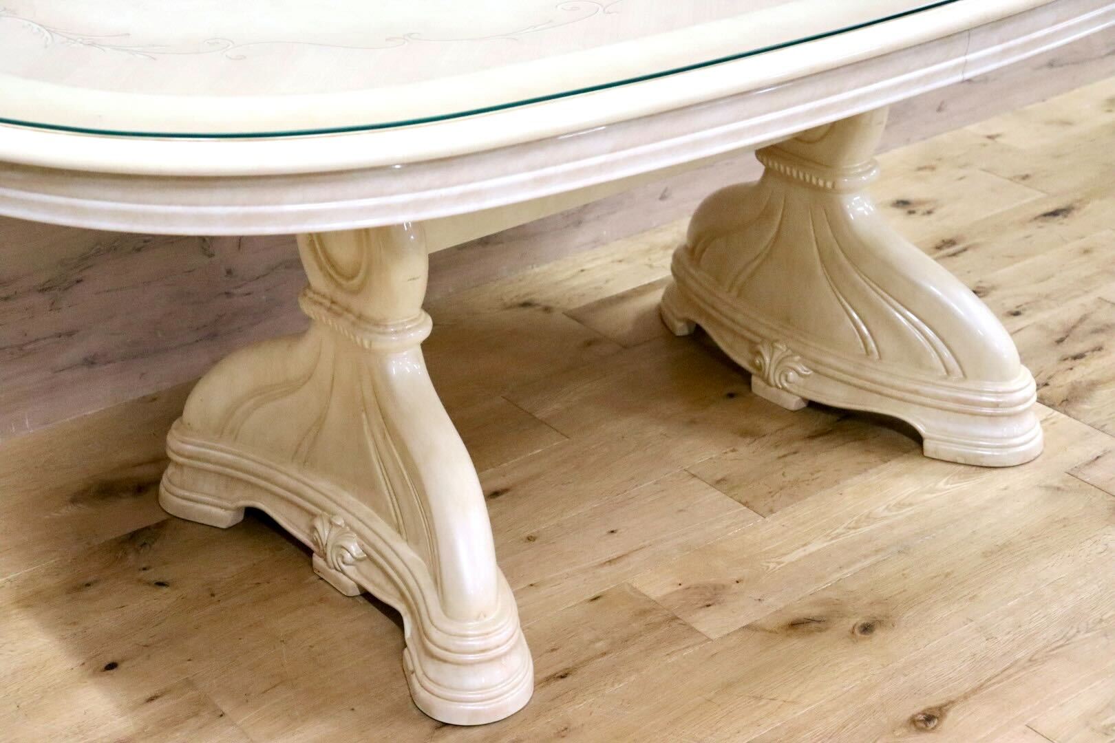 GMHH119○morello gianpaolo / モレロジャンパウロ ダイニングテーブル 食卓テーブル イタリア家具 ヨーロピアン アンティーク 輸入家具