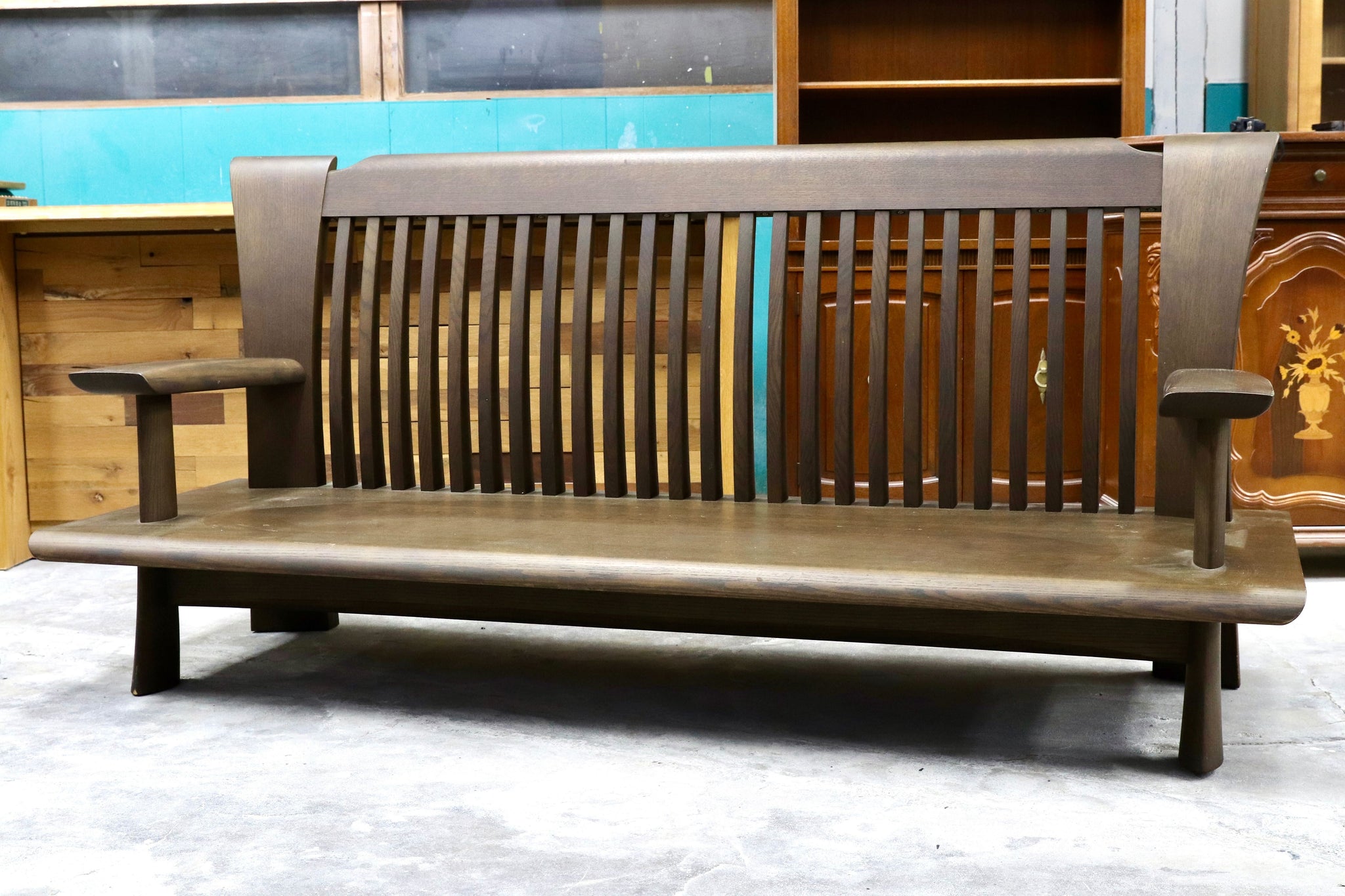 GMHS462○シラカワ / shirakawa ベンチ 長椅子 オーク無垢材 飛騨家具 