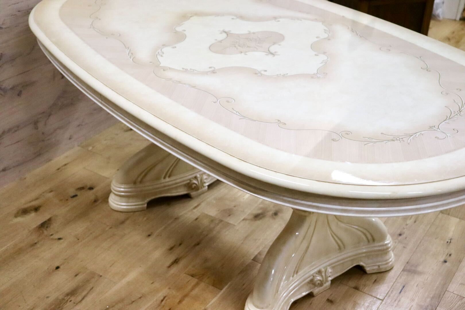 GMHH119○morello gianpaolo / モレロジャンパウロ ダイニングテーブル 食卓テーブル イタリア家具 ヨーロピアン アンティーク 輸入家具