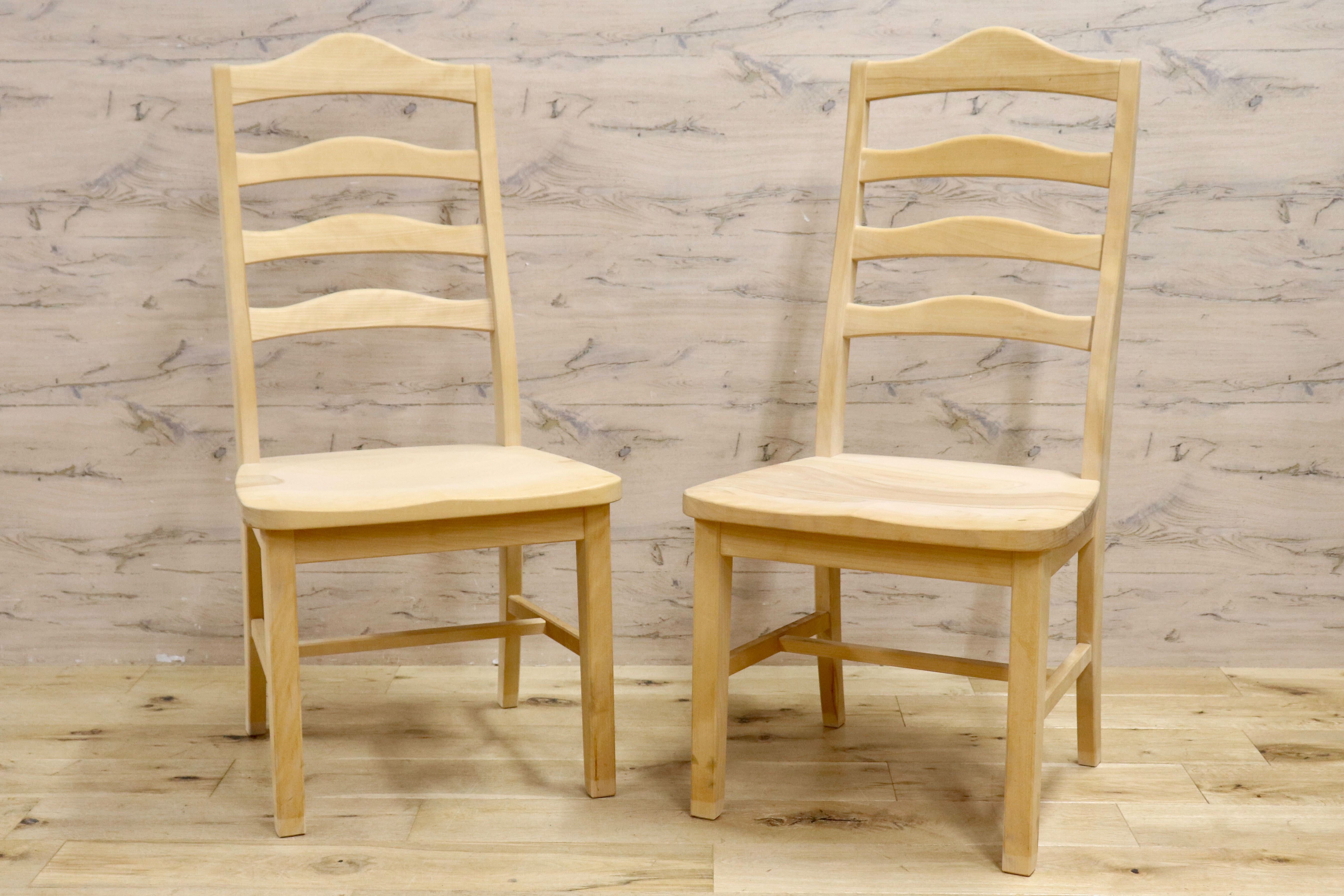 GMIS303A○北海道民芸家具 ダイニングチェア 2脚セット 椅子 木製家具 ナチュラル シンプル モダン 国産家具 樺材 飛騨産業