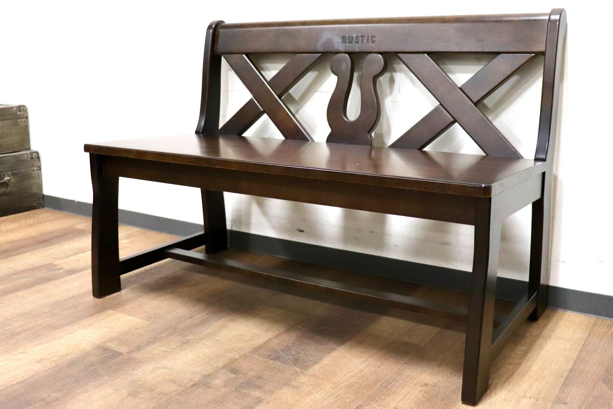 GMHH440A○karimoku / カリモク RUSTIC ルスティック ベンチ ダイニングチェア 椅子 レトロ カントリー 人気廃番 国産家具