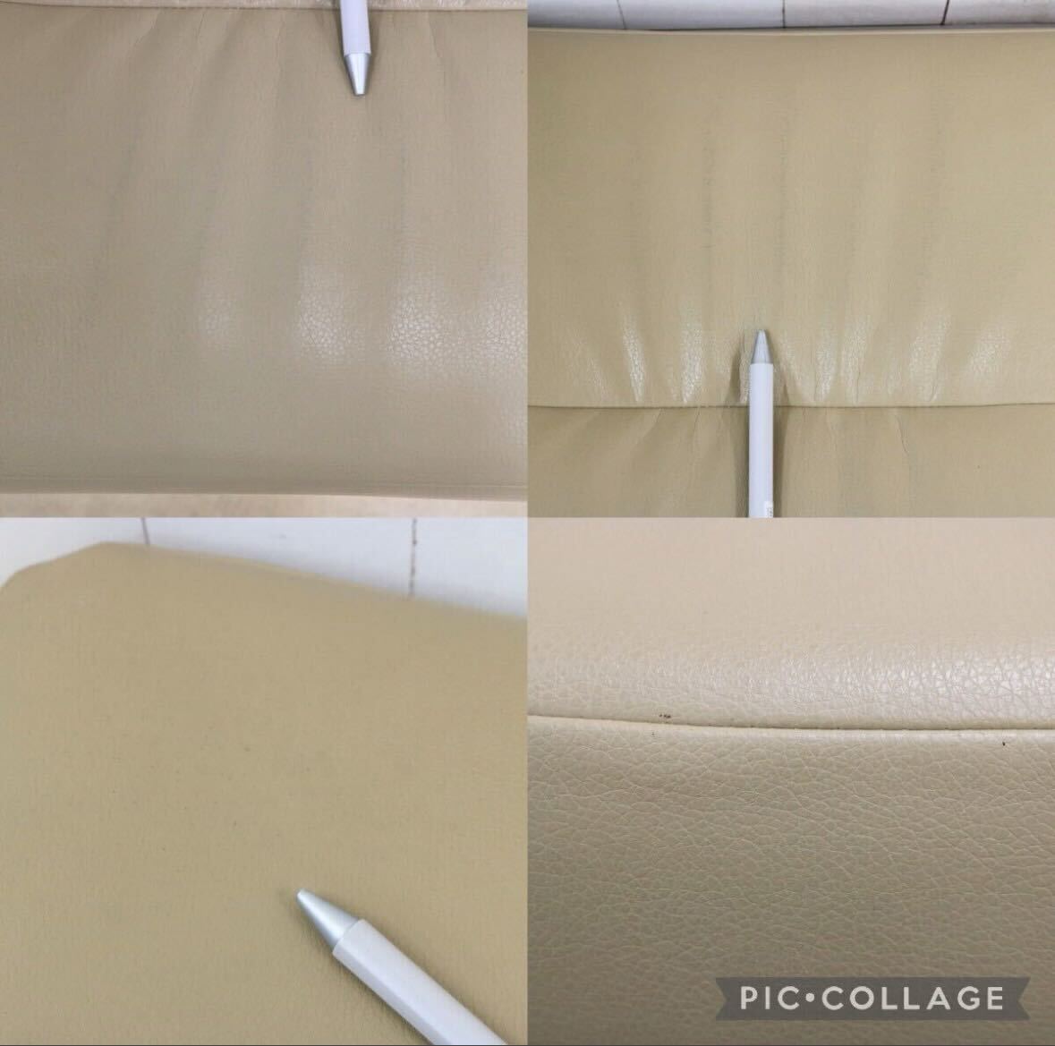 GMEH2K○karimoku / カリモク XU4206 オットマン フットスツール キャスター付き ソフトレザー 定価約4.2万