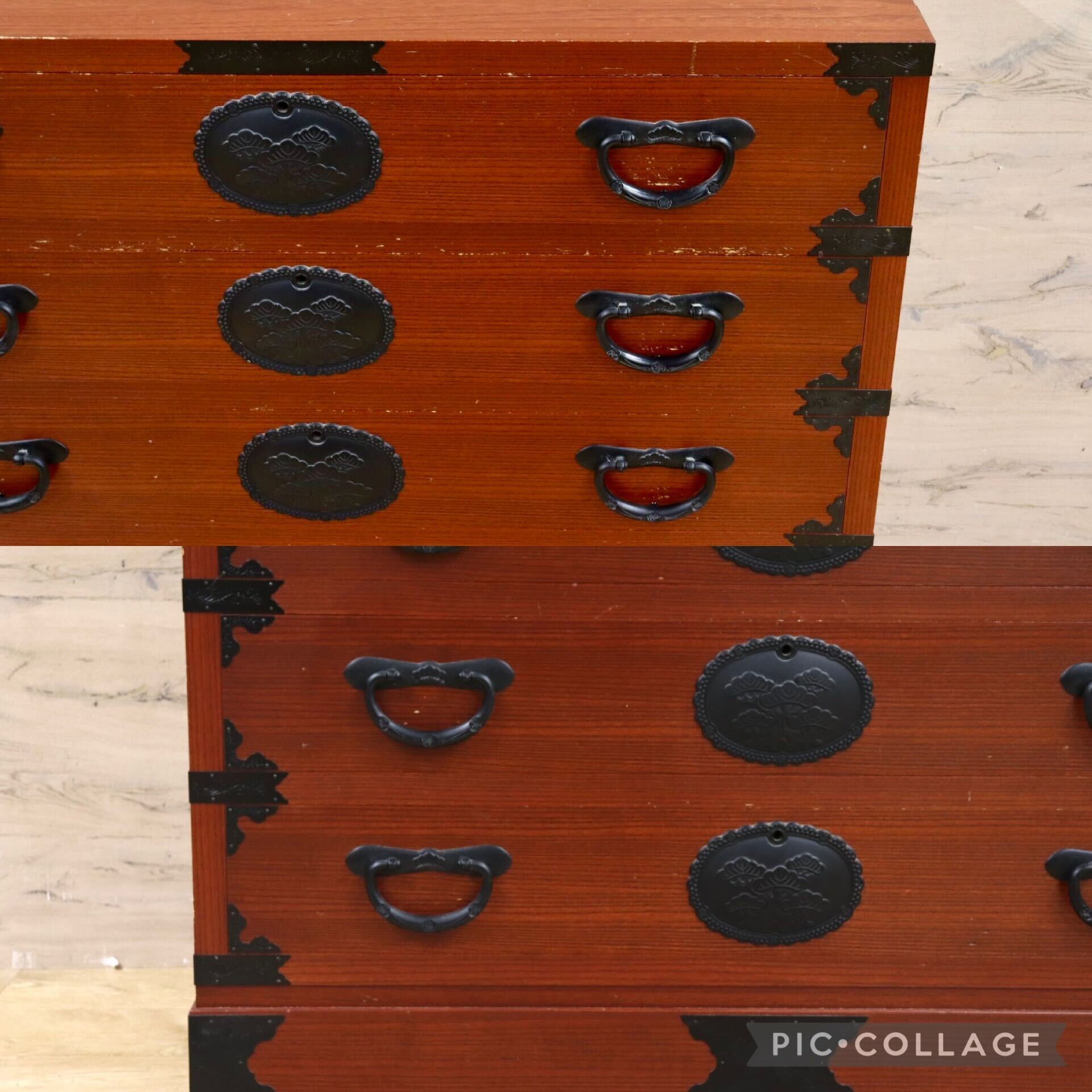 GMHS204○民藝家具 時代箪笥 整理箪笥 和箪笥 タンス レトロ 和モダン 収納家具 和家具 和室 座敷 古民家 チェスト アンティーク