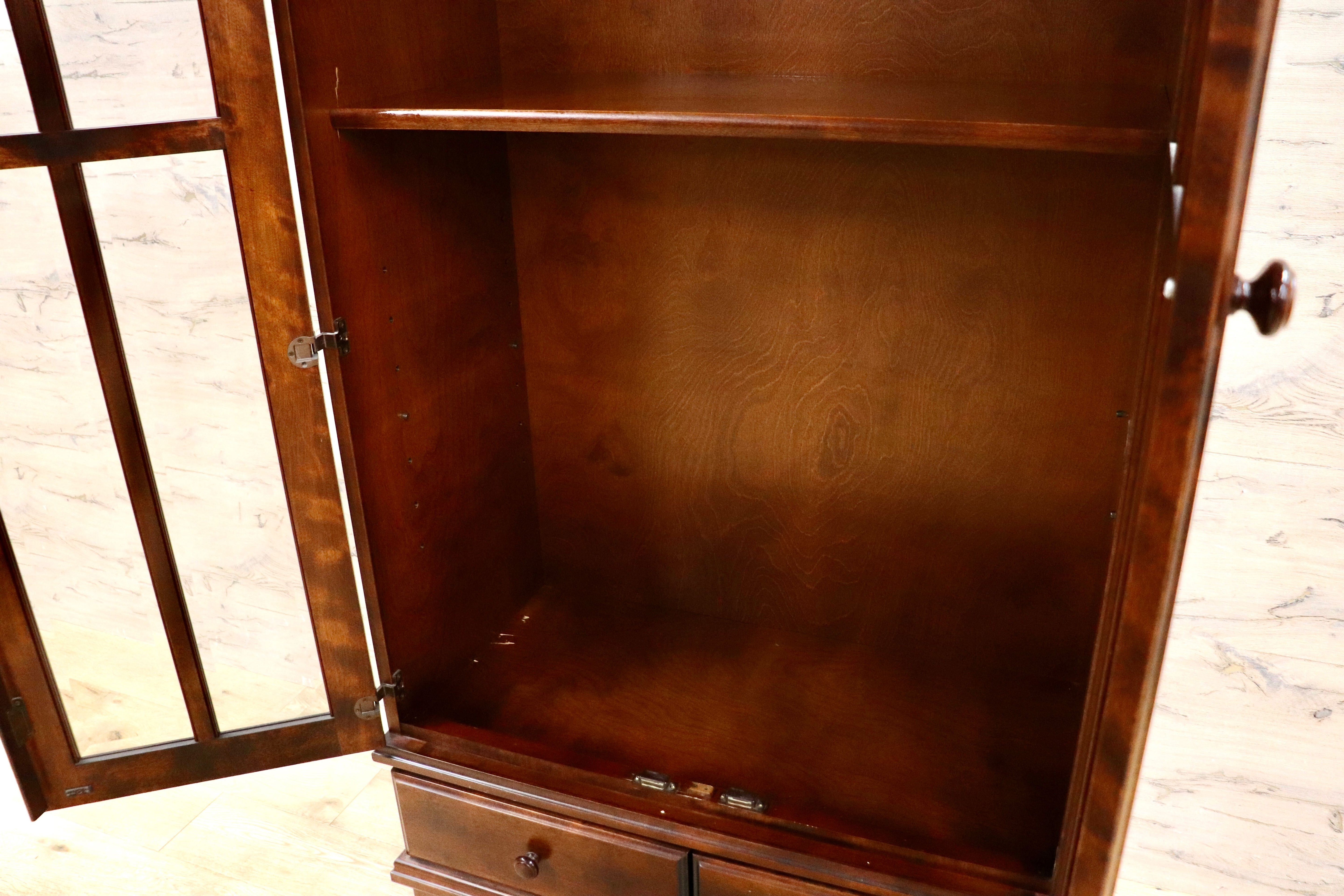 GMHH485B○Herbe / エルブ まりも 本棚 書棚 ブックシェルフ 本箱 飾り棚 キャビネット 収納家具 民芸家具 和家具 古民家 和モダン