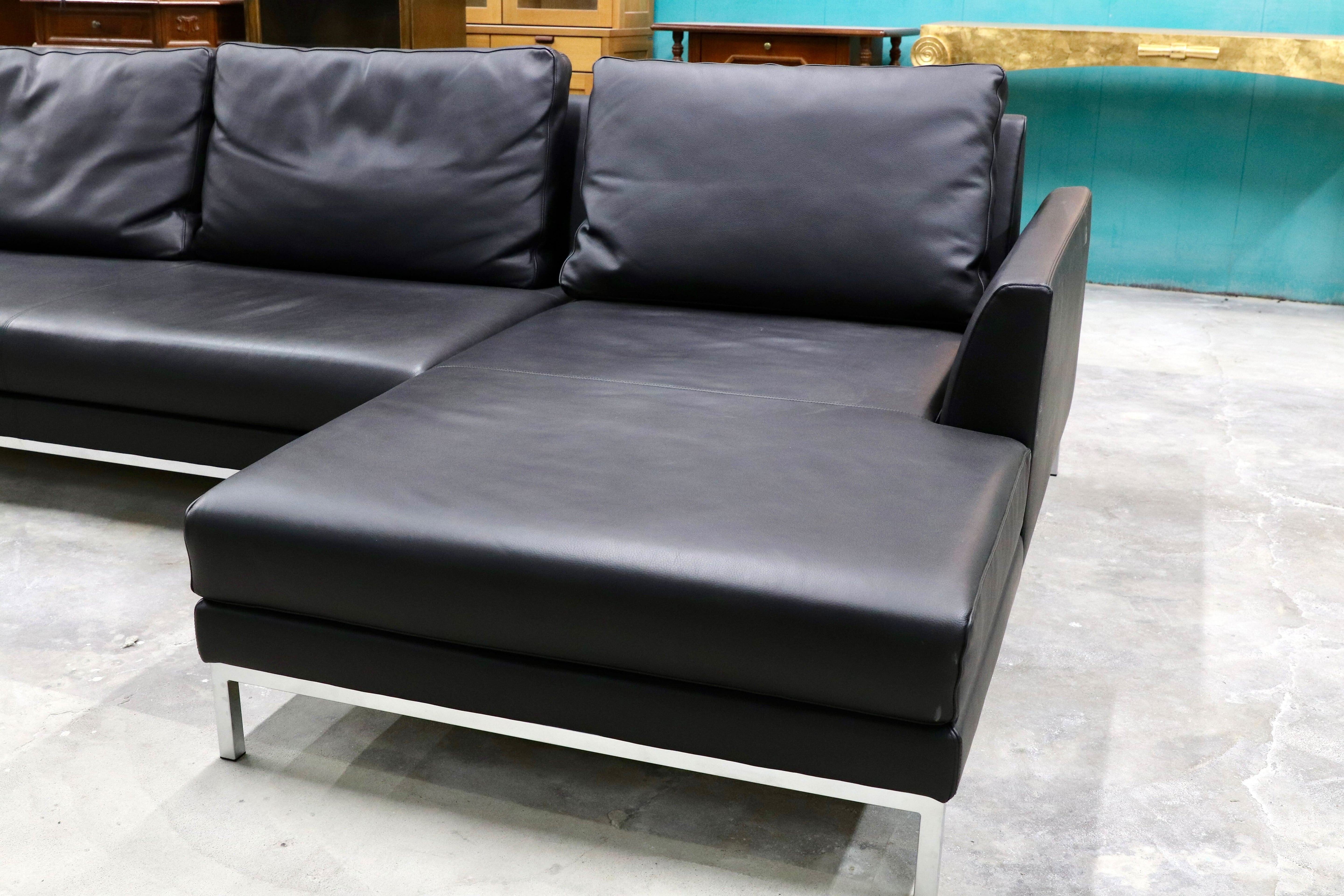 GMHK616○HUKLA / フクラ VALIANT ヴァリアント 本革 レザー カウチソファ リビングソファ 最高級 総額約271万 モデルルーム展示品