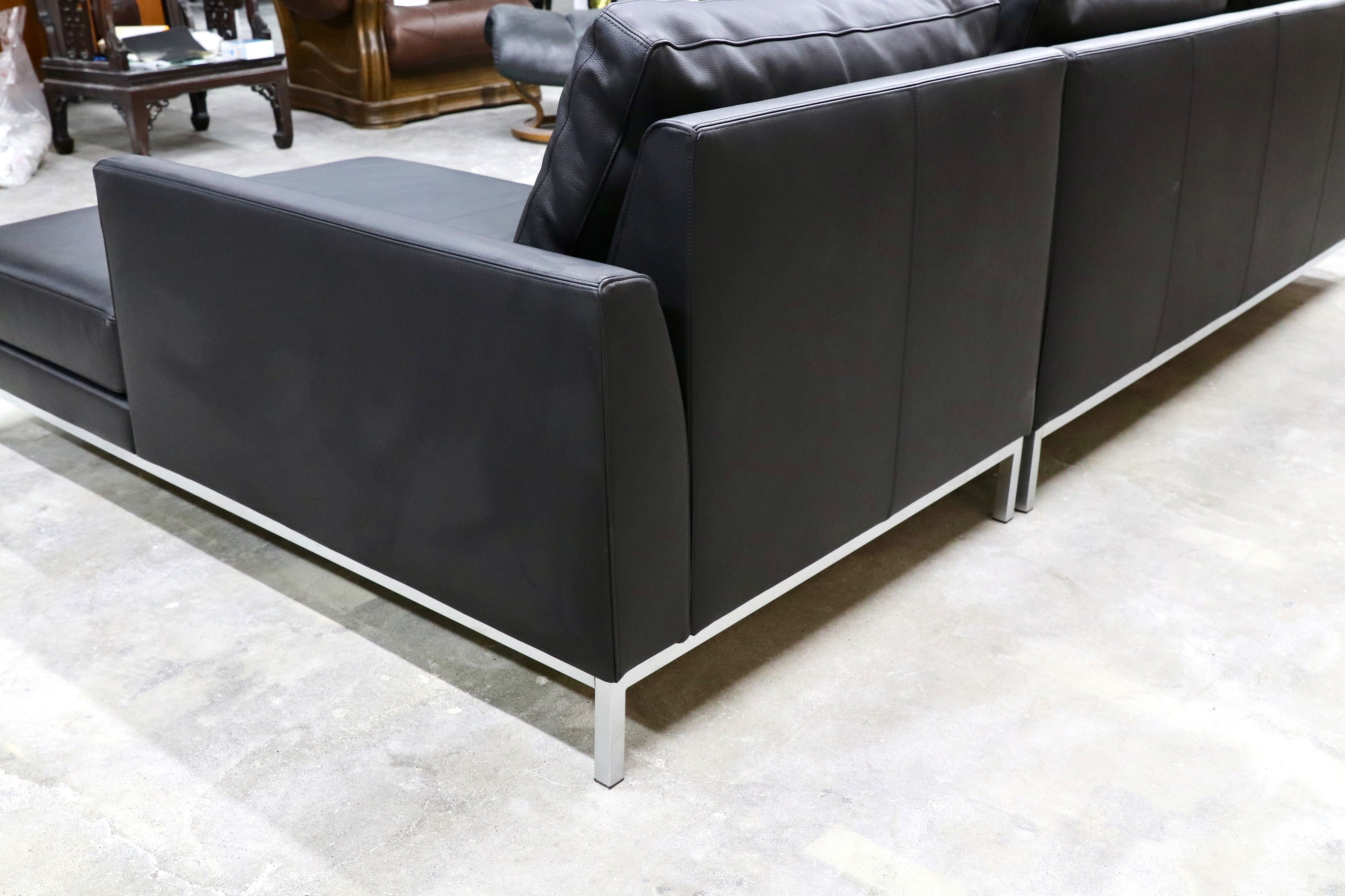 GMHK616○HUKLA / フクラ VALIANT ヴァリアント 本革 レザー カウチソファ リビングソファ 最高級 総額約271万 モデルルーム展示品