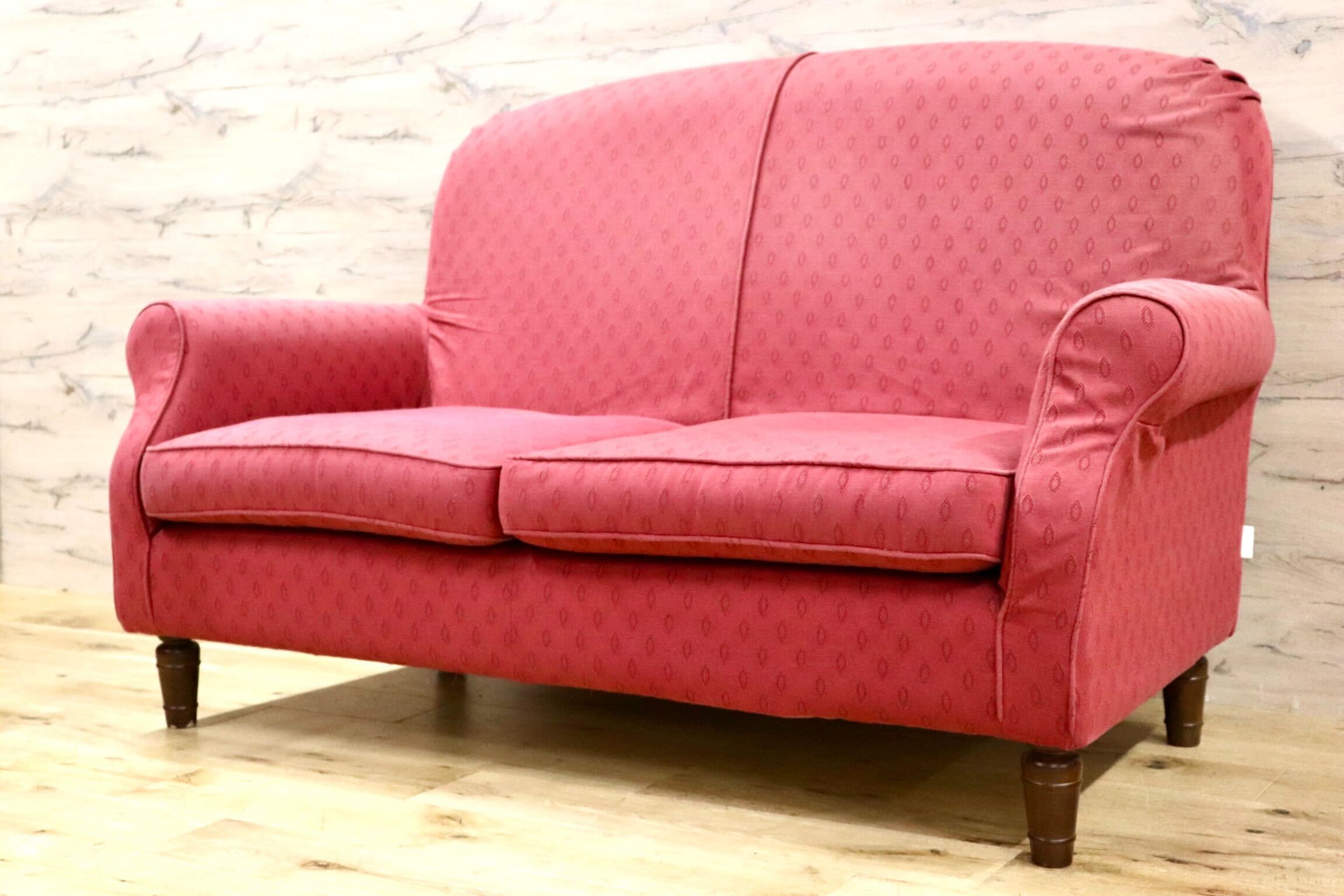 GMHK351○LAURA ASHLEY HOME / ローラアシュレイホーム 2人掛けソファ ラブソファ 長椅子 ファブリック カバーリング モダン エレガント