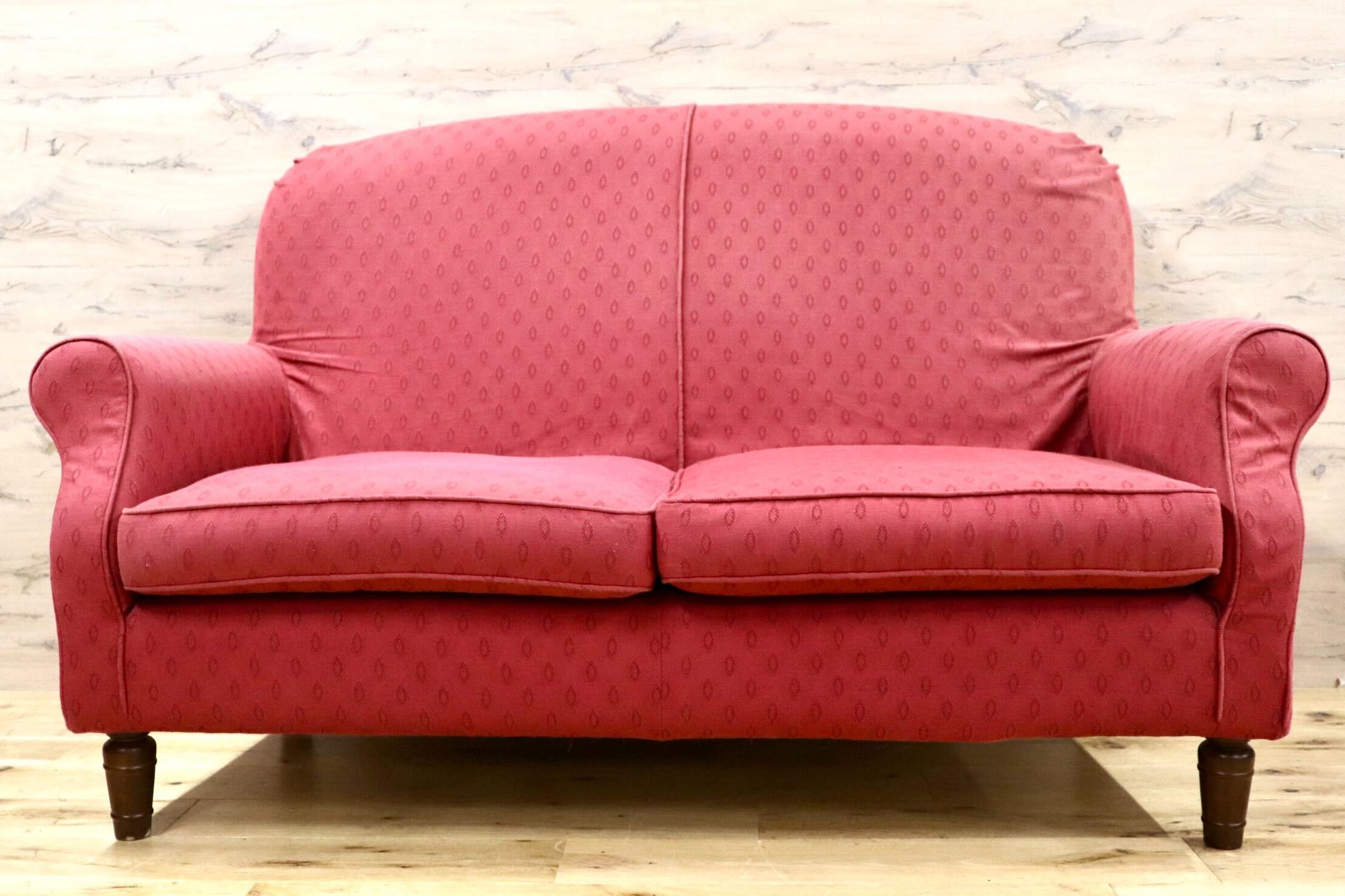 GMHK351○LAURA ASHLEY HOME / ローラアシュレイホーム 2人掛けソファ ラブソファ 長椅子 ファブリック カバーリング モダン エレガント