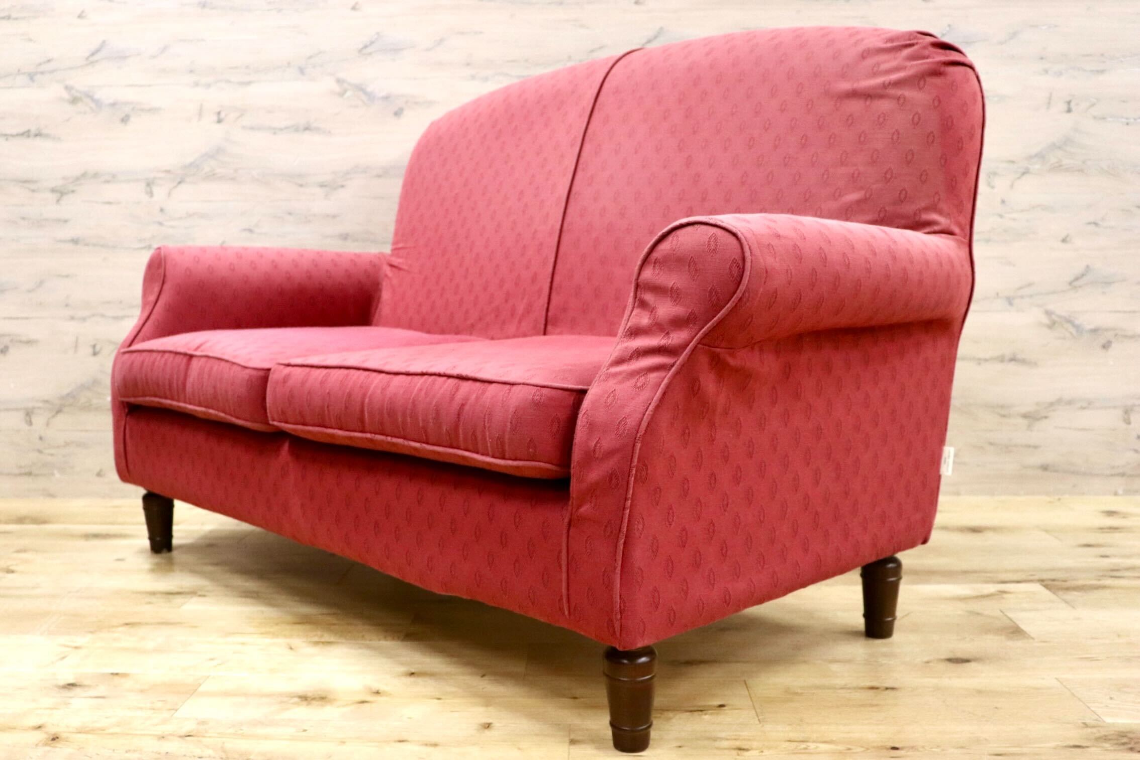 GMHK351○LAURA ASHLEY HOME / ローラアシュレイホーム 2人掛けソファ ラブソファ 長椅子 ファブリック カバーリング モダン エレガント