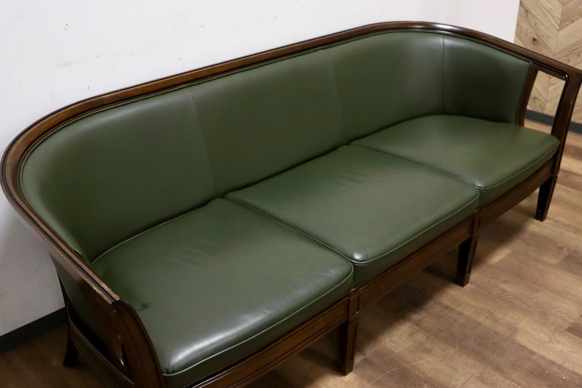 GMHK855○maruni / マルニ ROYAL ロイヤル 地中海 シャルル 3人掛けソファ トリプルソファ 本革 クラシック マルニ最高峰 定価約85万