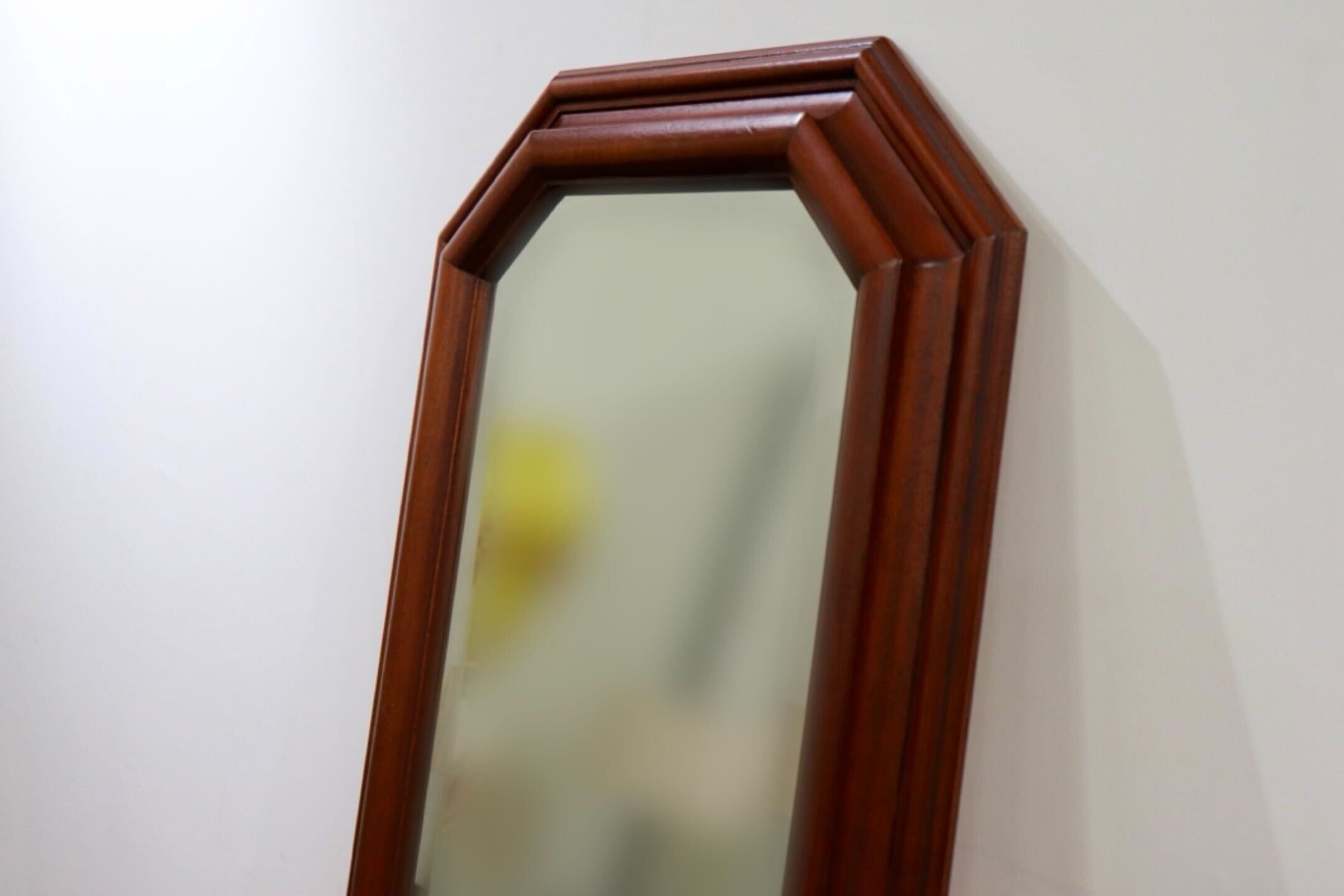 GMHO129○西洋 アンティーク イタリア ウォールミラー 姿見 全身鏡 壁掛け スタンドミラー 木製フレーム