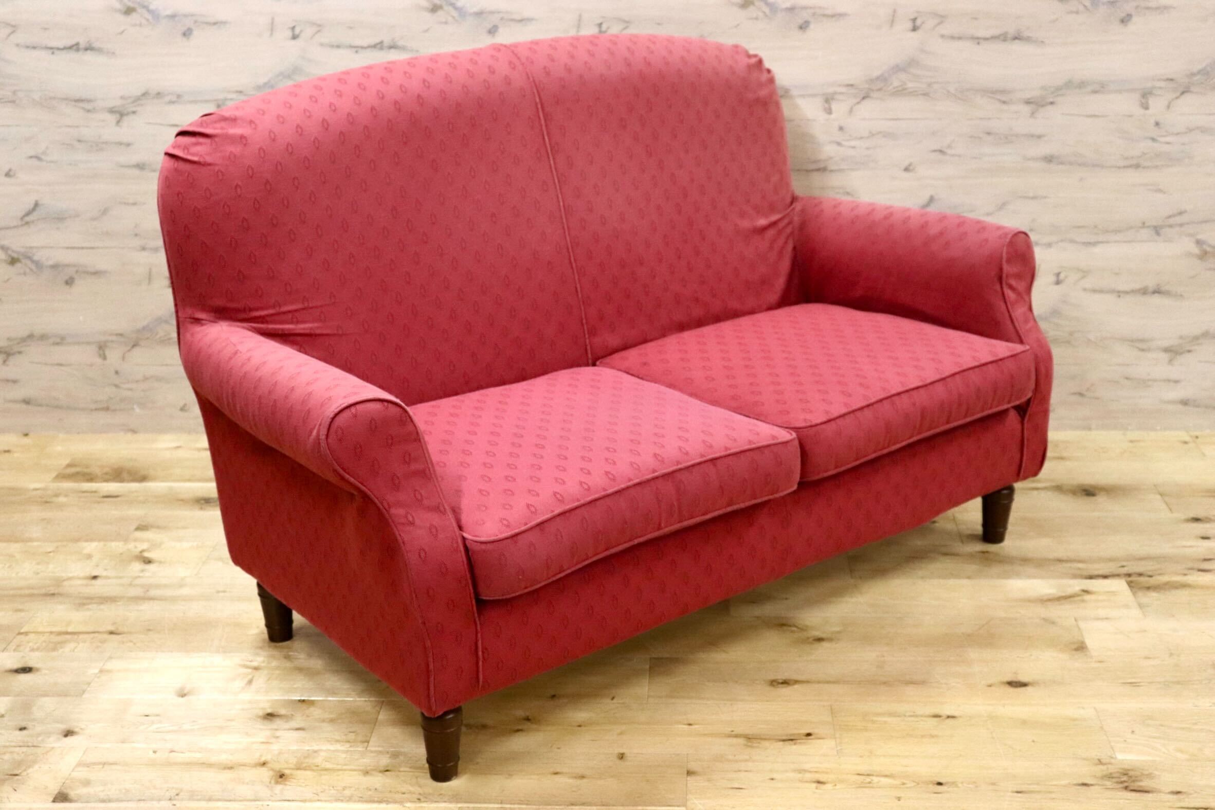 GMHK351○LAURA ASHLEY HOME / ローラアシュレイホーム 2人掛けソファ ラブソファ 長椅子 ファブリック カバーリング モダン エレガント