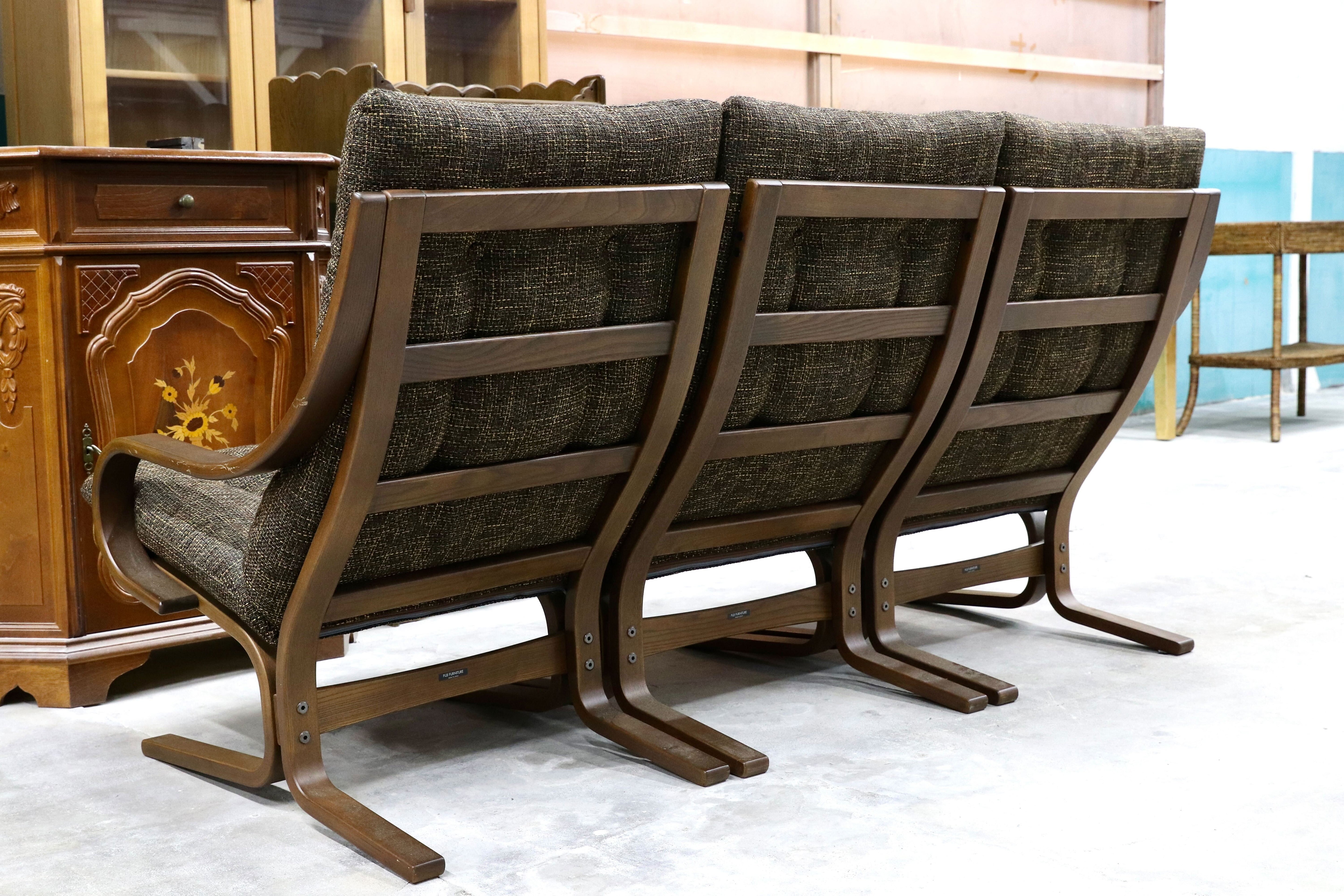 GMHN354B○冨士ファニチア / FUJI FURNITURE アージオ Agio セパレートソファ 3人掛けソファ トリプルソファ 北欧スタイル 約33万