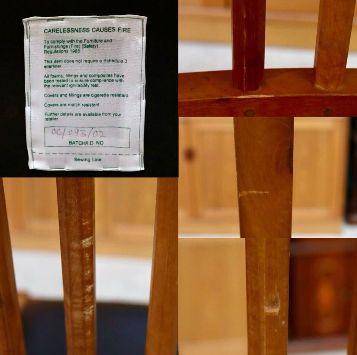 GMIK36D○JOHN KELLY / ジョン・ケリー J1スピンドルチェア ダイニングチェア 椅子 木製 ブラックチェリー材 本革 クラシック アンティーク