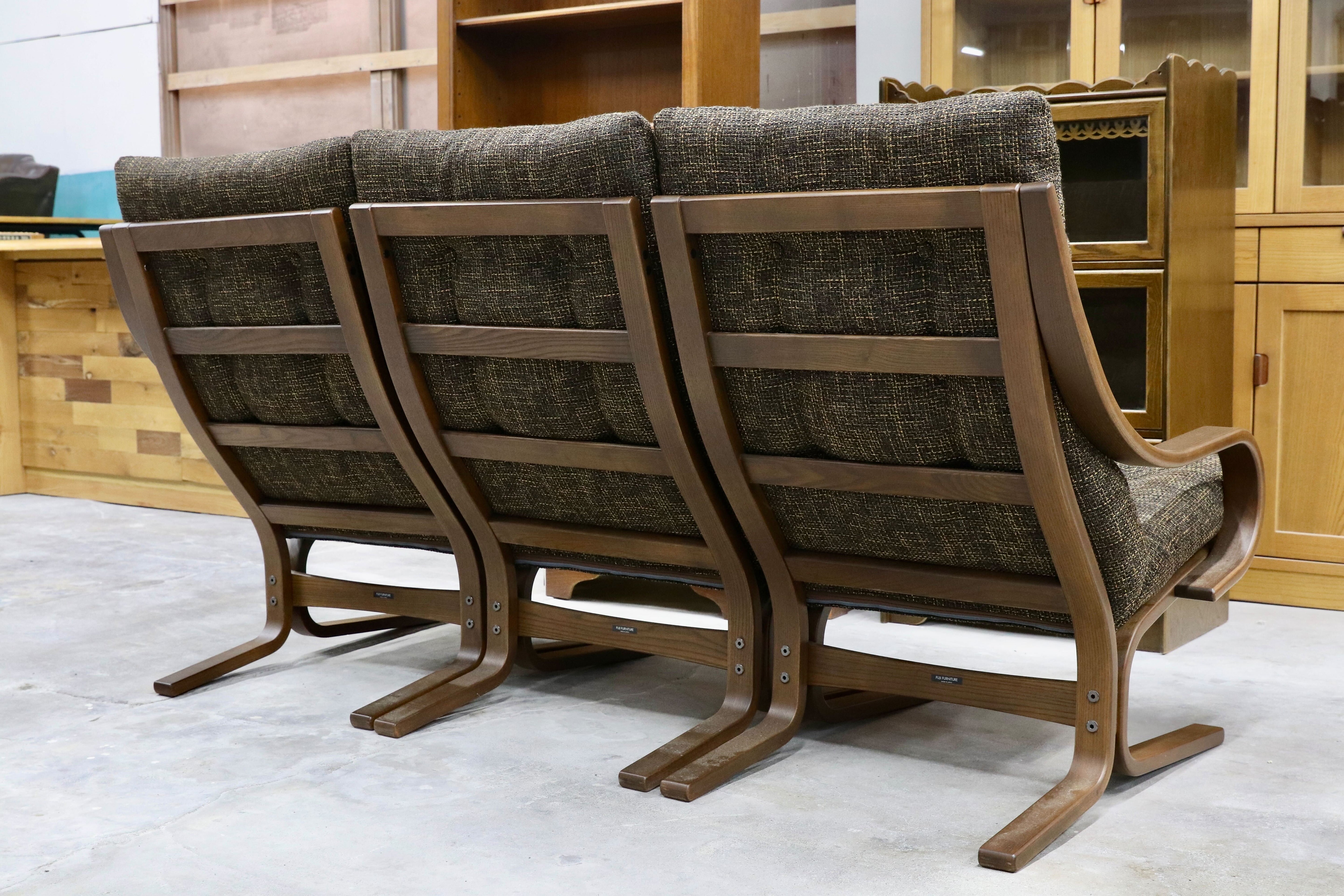 GMHN354B○冨士ファニチア / FUJI FURNITURE アージオ Agio セパレートソファ 3人掛けソファ トリプルソファ 北欧スタイル 約33万