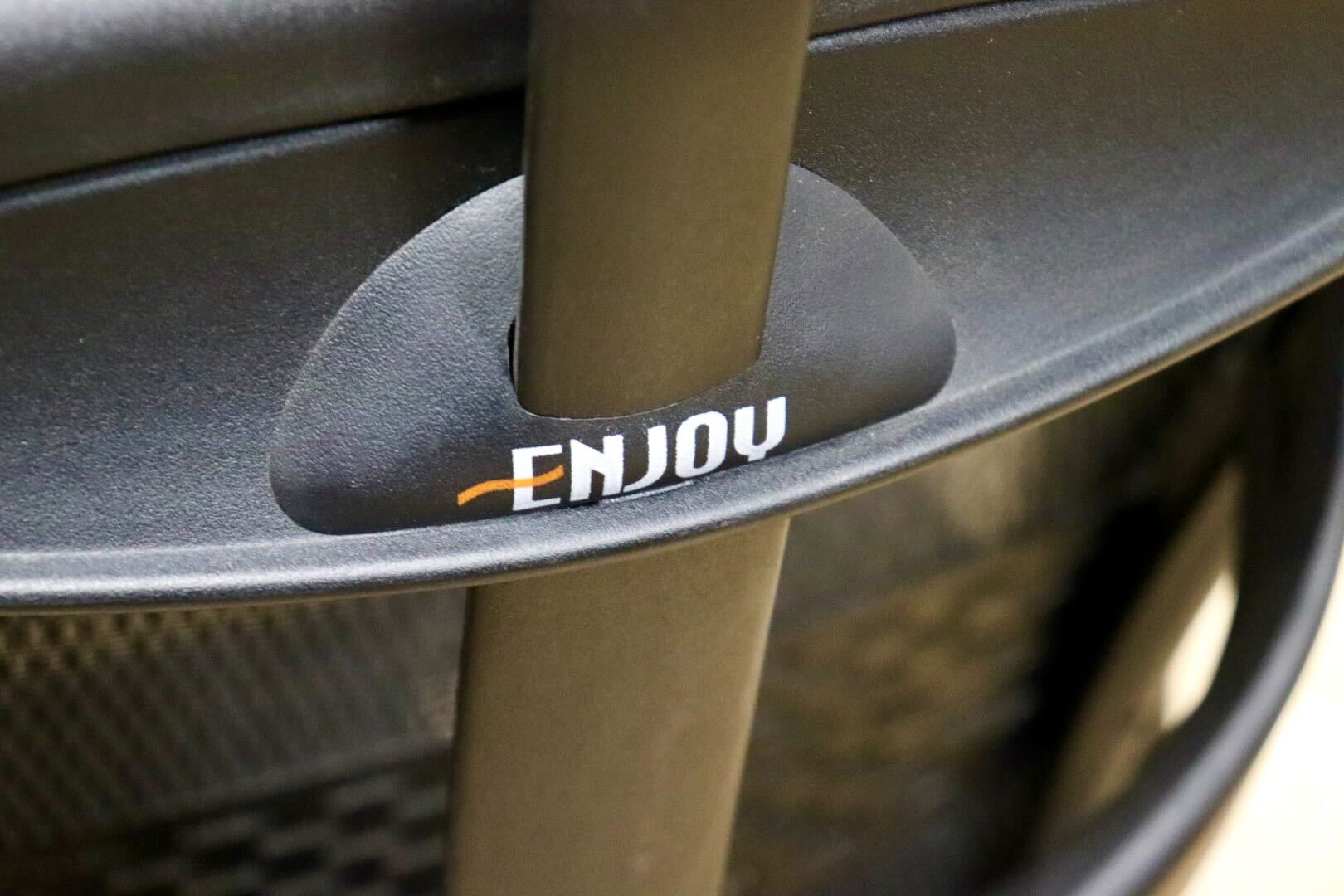 GMHN188A○Ergohuman / エルゴヒューマン enjoy エンジョイ オフィスチェア ヘッドレスト ブラックメッシュ 椅子 定価約10万 美品