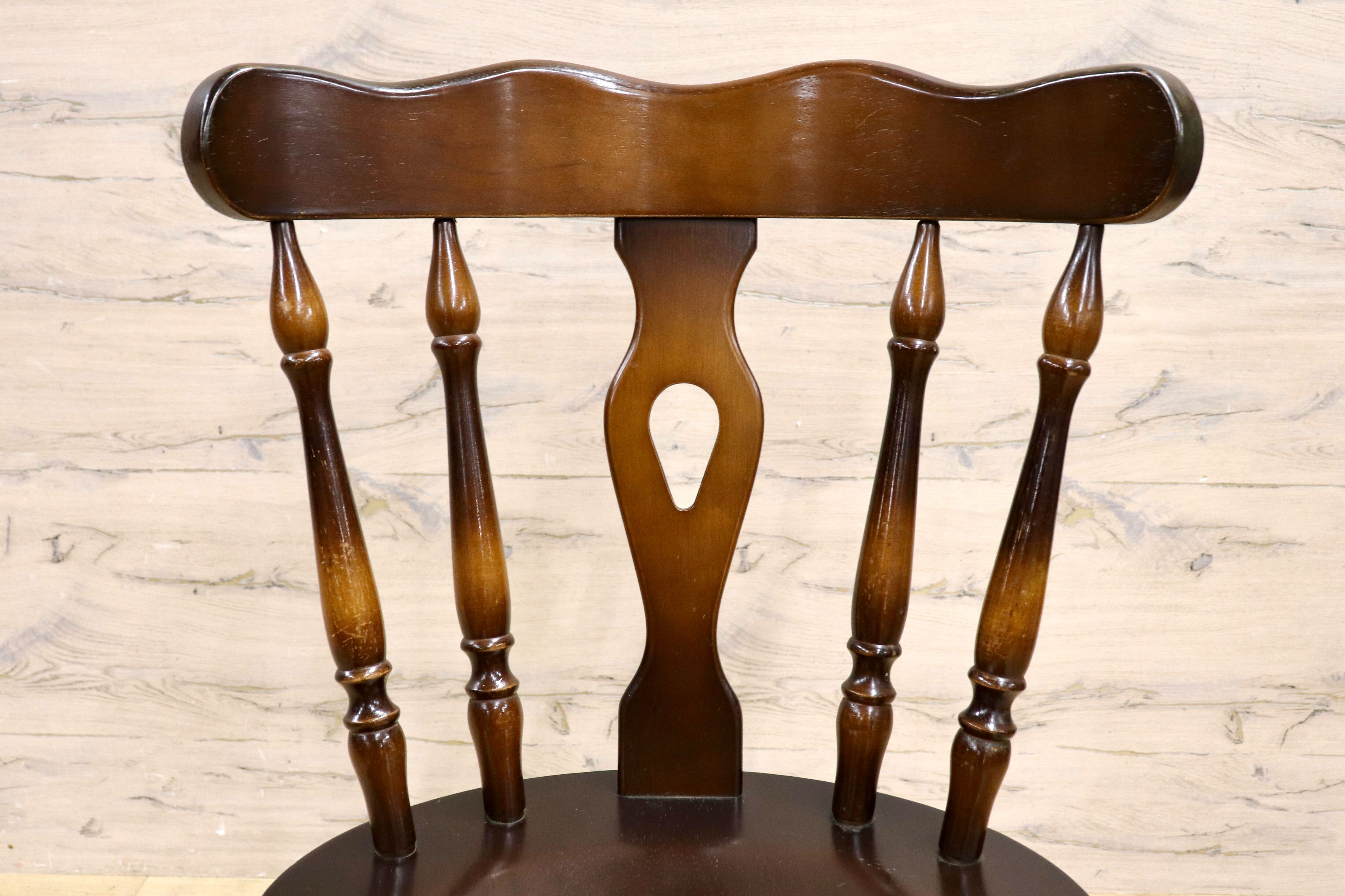 GMIK559○飛騨産業 / HIDA キツツキ 穂高 ダイニングチェア ウィンザーチェア 椅子 クラシック アンティーク ヴィンテージ 木製家具