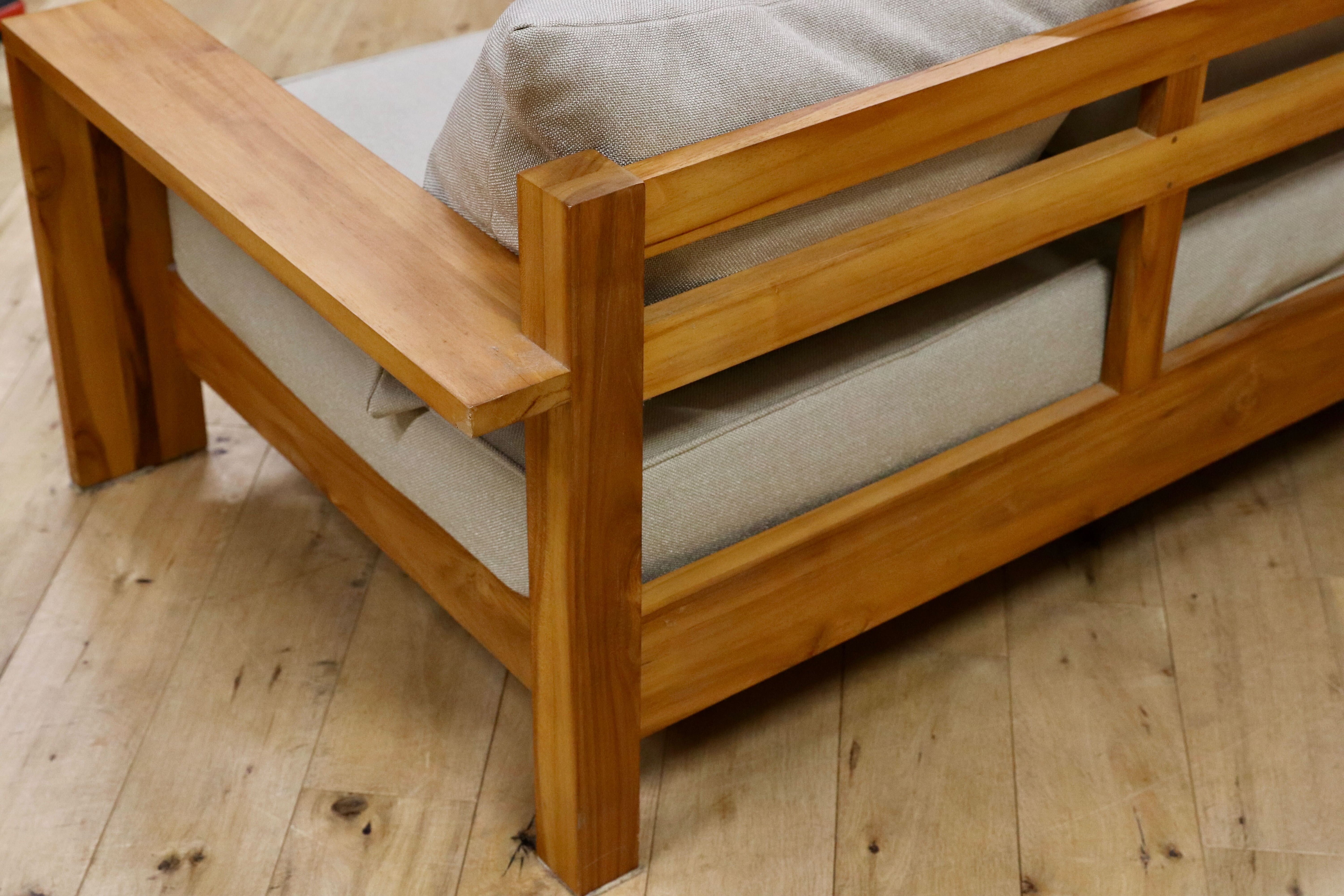 GMIH349○unico / ウニコ BREATH ブレス 3人掛けソファ トリプルソファ チーク無垢材 廃盤 人気シリーズ 北欧ヴィンテージスタイル 稀少