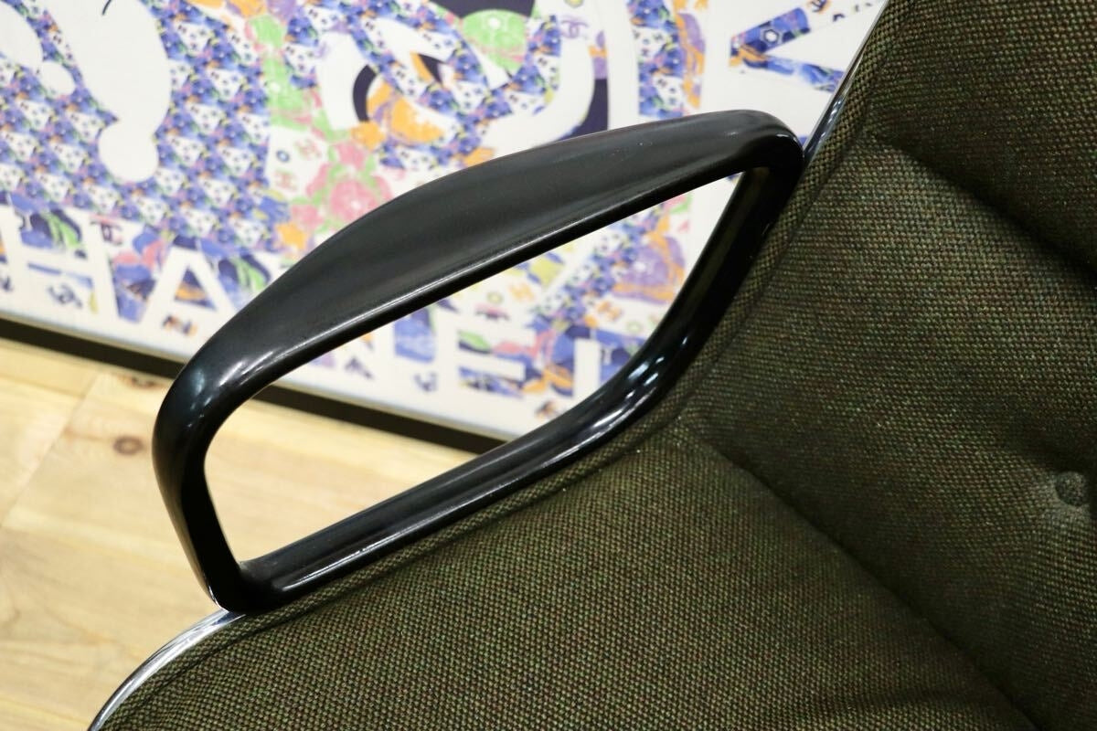 GMJK174I〇Pollock / ポロックチェア ヴィンテージ デスクチェア モスグリーン ミッドセンチュリー デザイナーズ KOKUYOリペア 名作椅子
